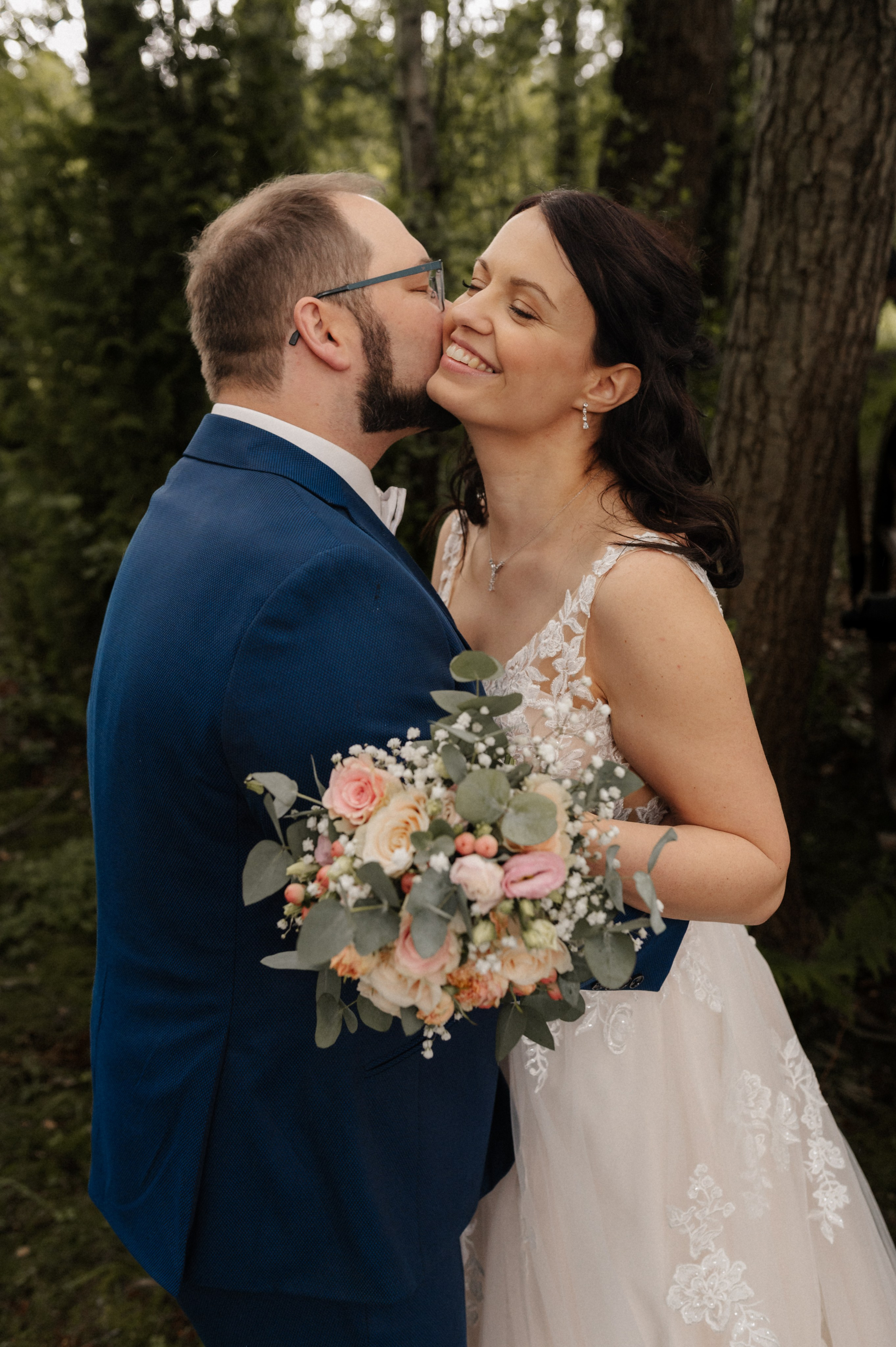 Braupaar, Hochzeitsfotografie, Dresden, Brautkleid