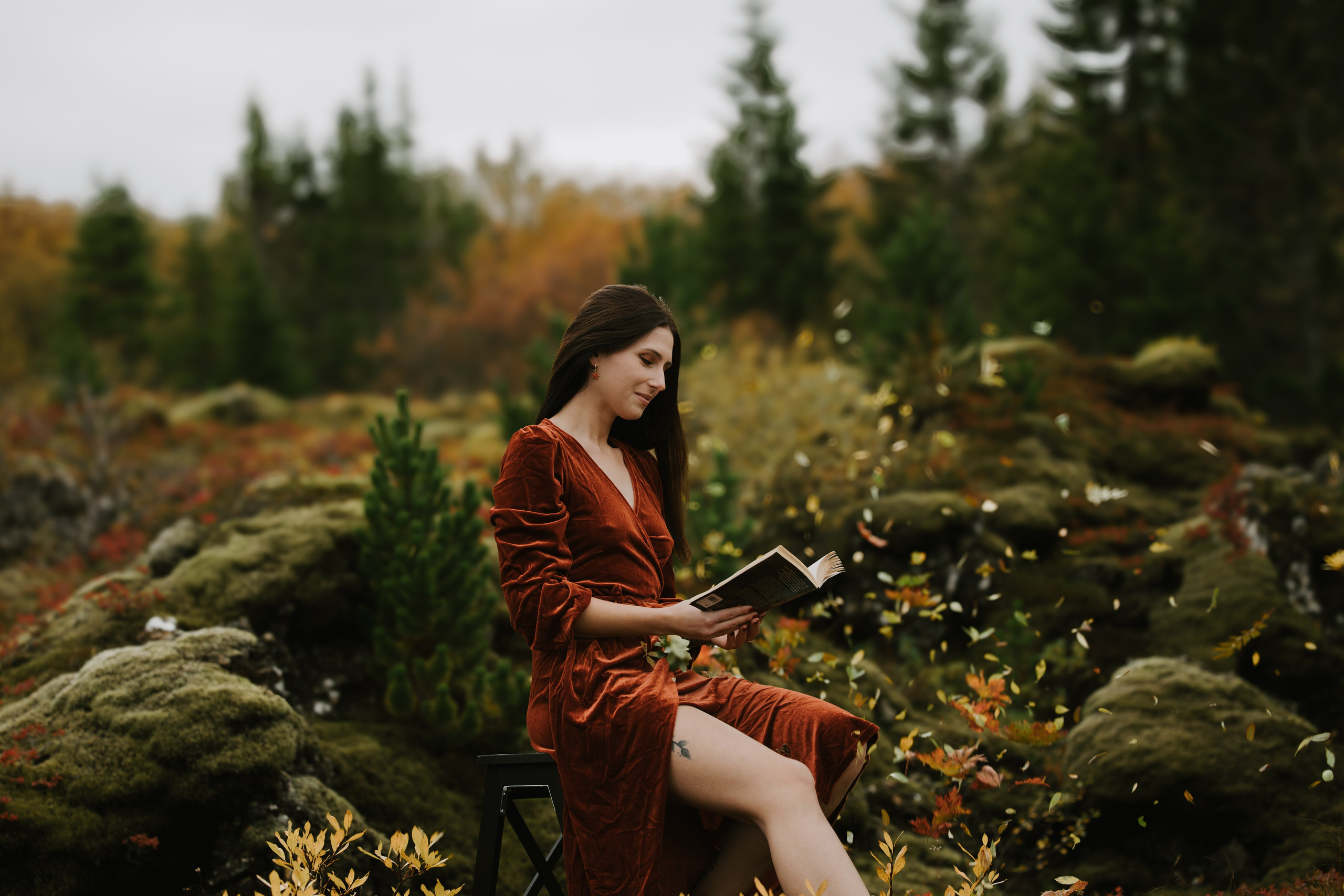 Goddess-like portrait in the heart of Iceland, celebrating feminine strength and elegance