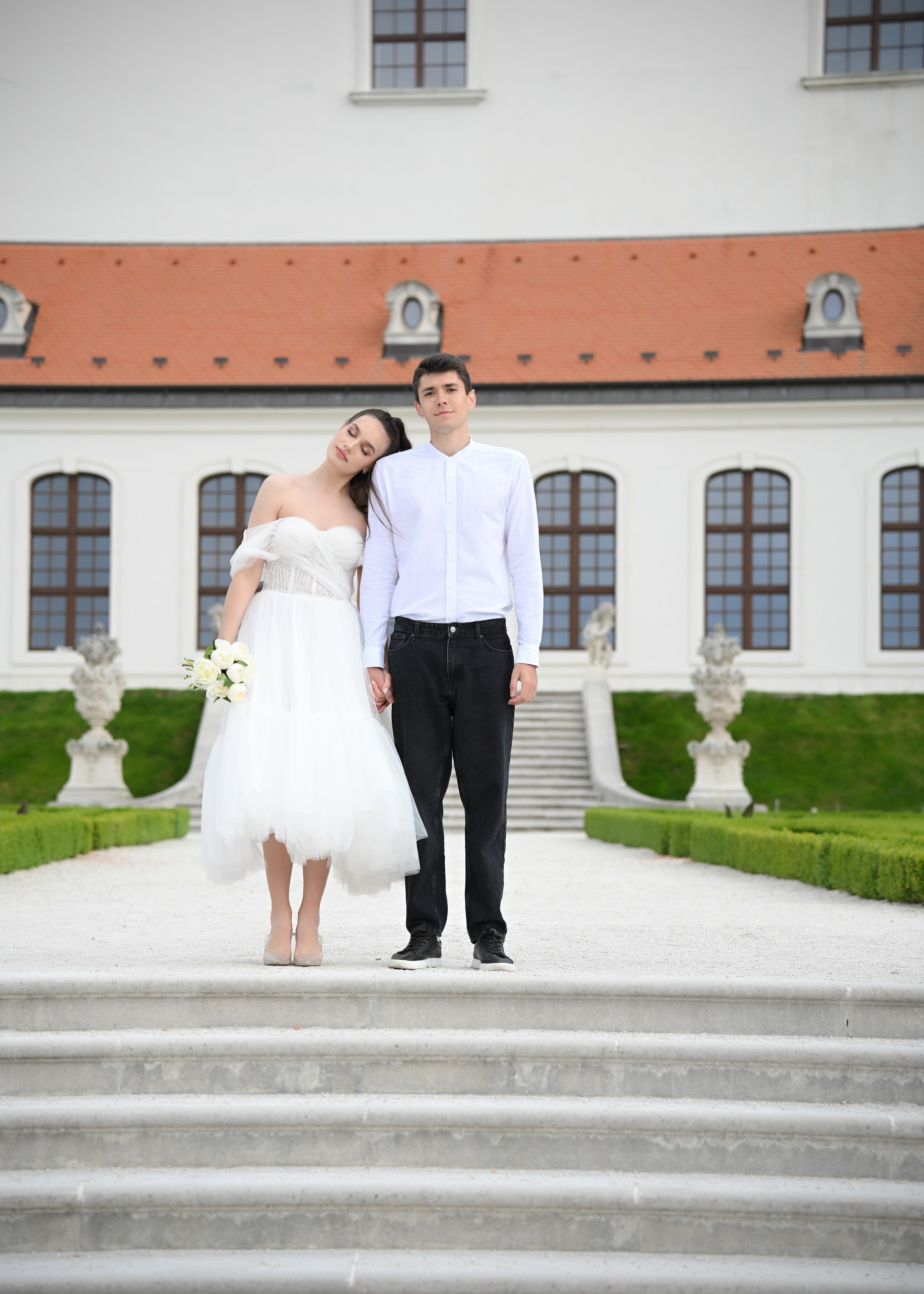 Eugene & Diana in Bratislava Castle. Photo Vienna and Bratislava