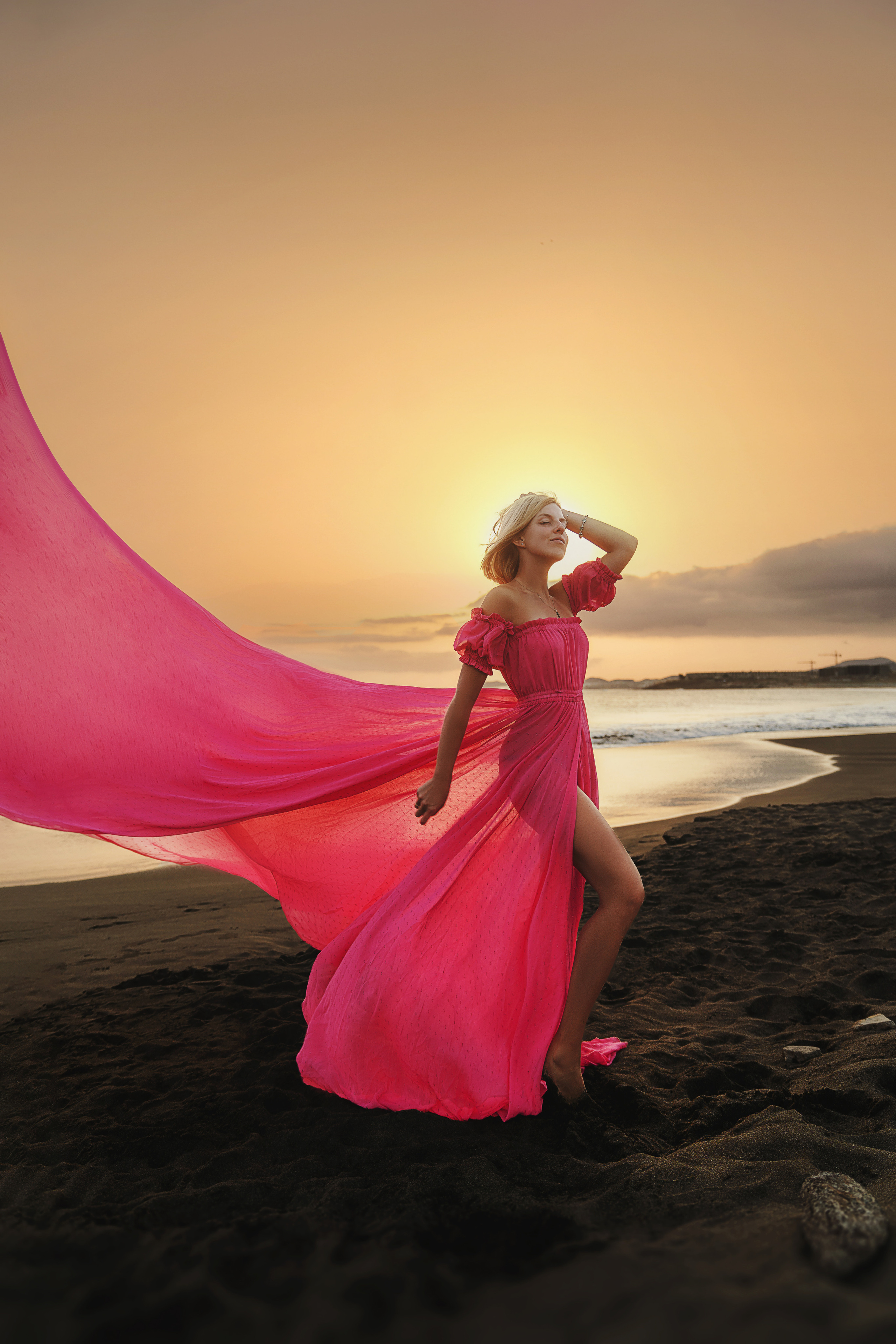 Платье розовое #14 40€. Профессиональный фотограф на Тенерифе