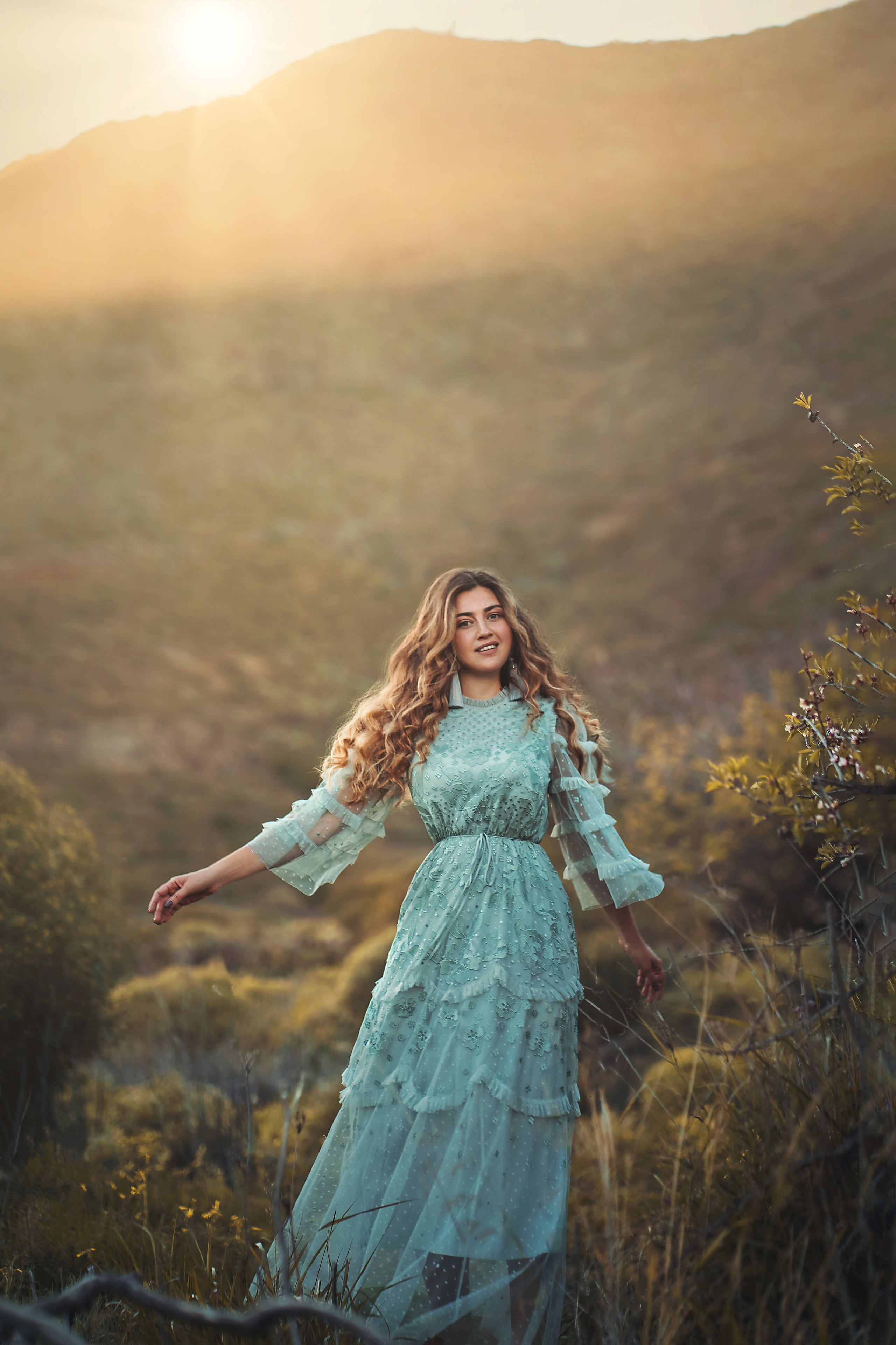 Mint dress Needle&Thread #13 20€. Professional photography in Tenerife Tania Bonnet