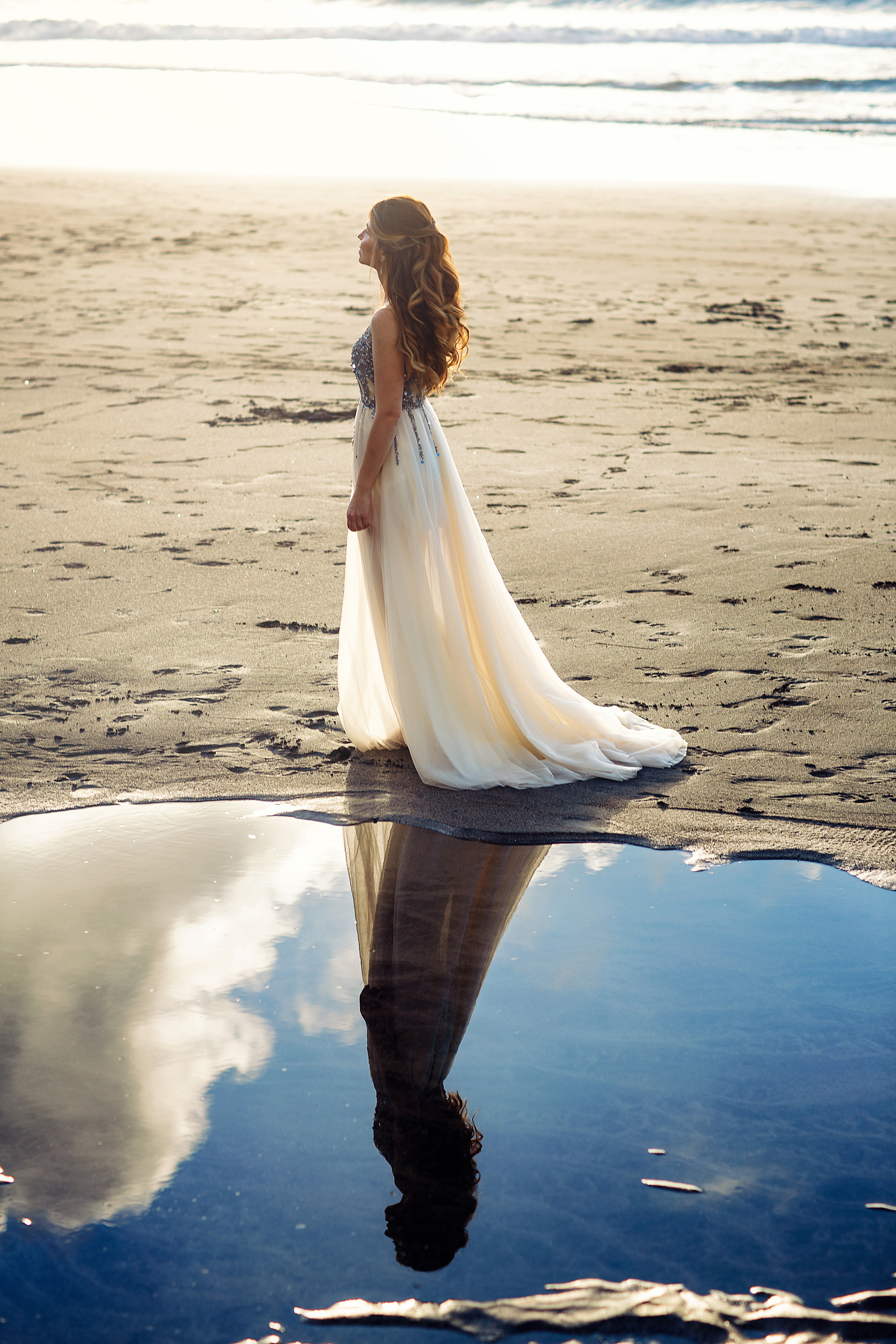 Платье белое фатин #5 20€. Профессиональный фотограф на Тенерифе