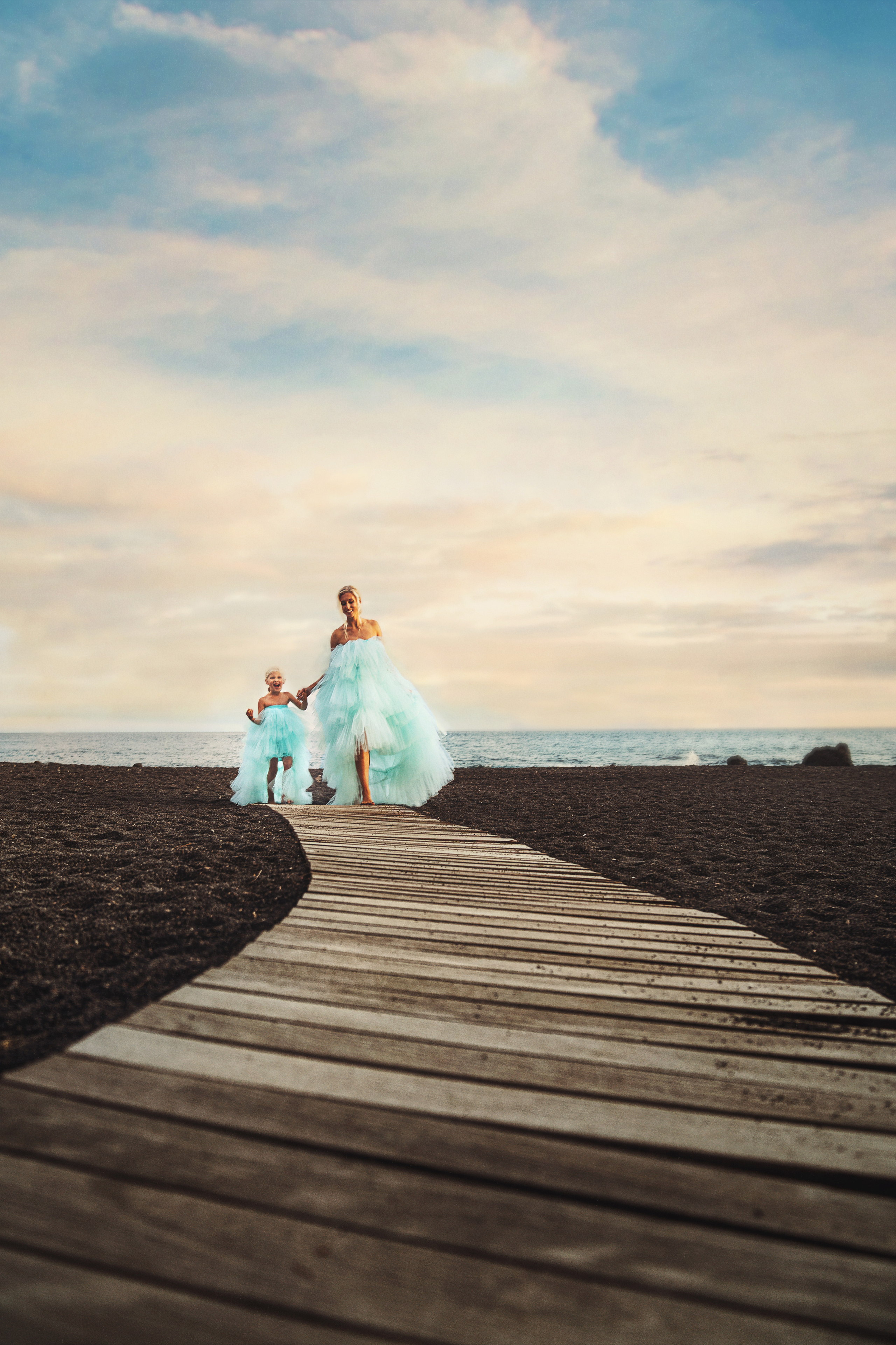 Mint tulle dress #2 20+10€. Professional photography in Tenerife Tania Bonnet