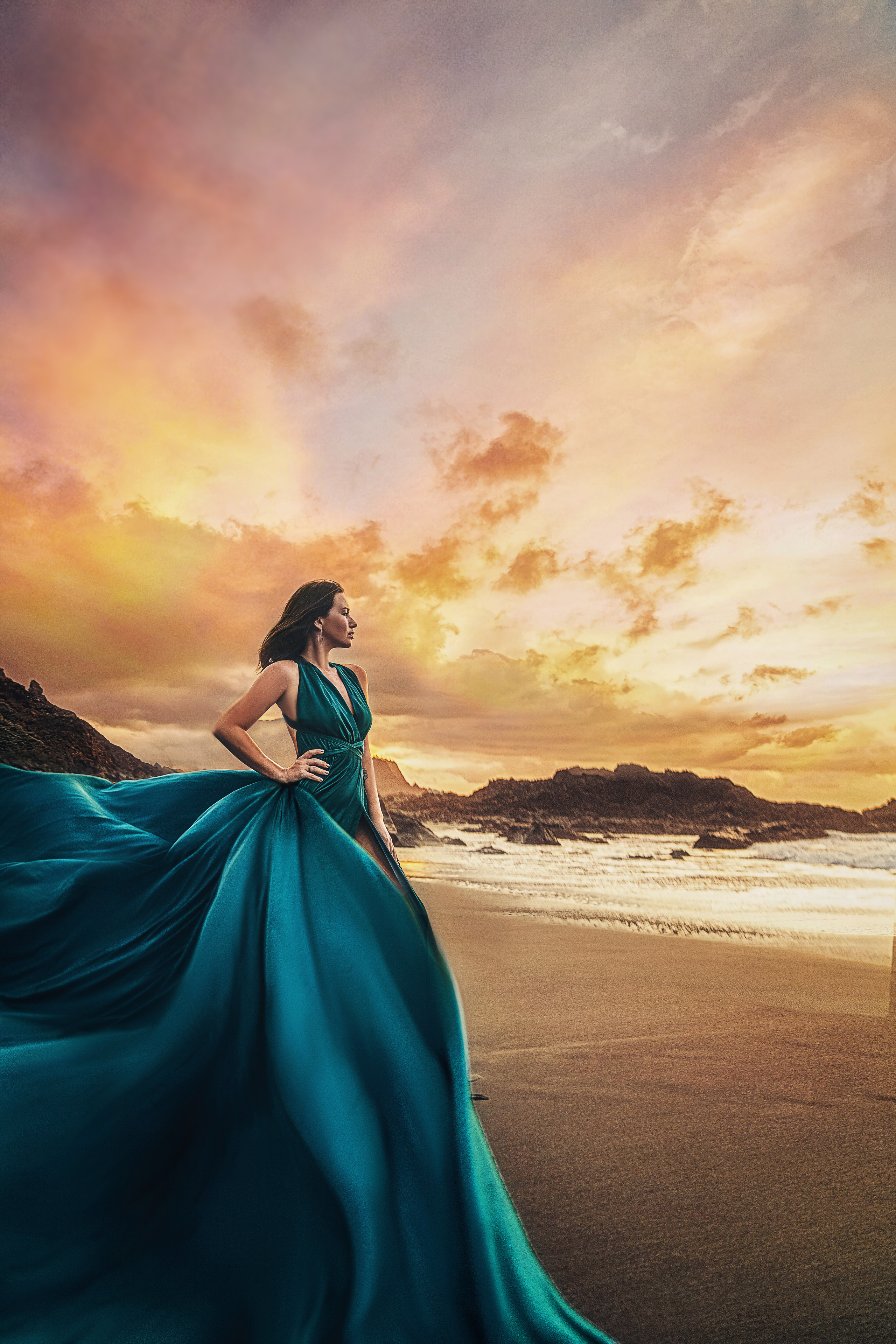 Vestido verde #4 40€. Fotografía profesional en Tenerife Tania Bonnet