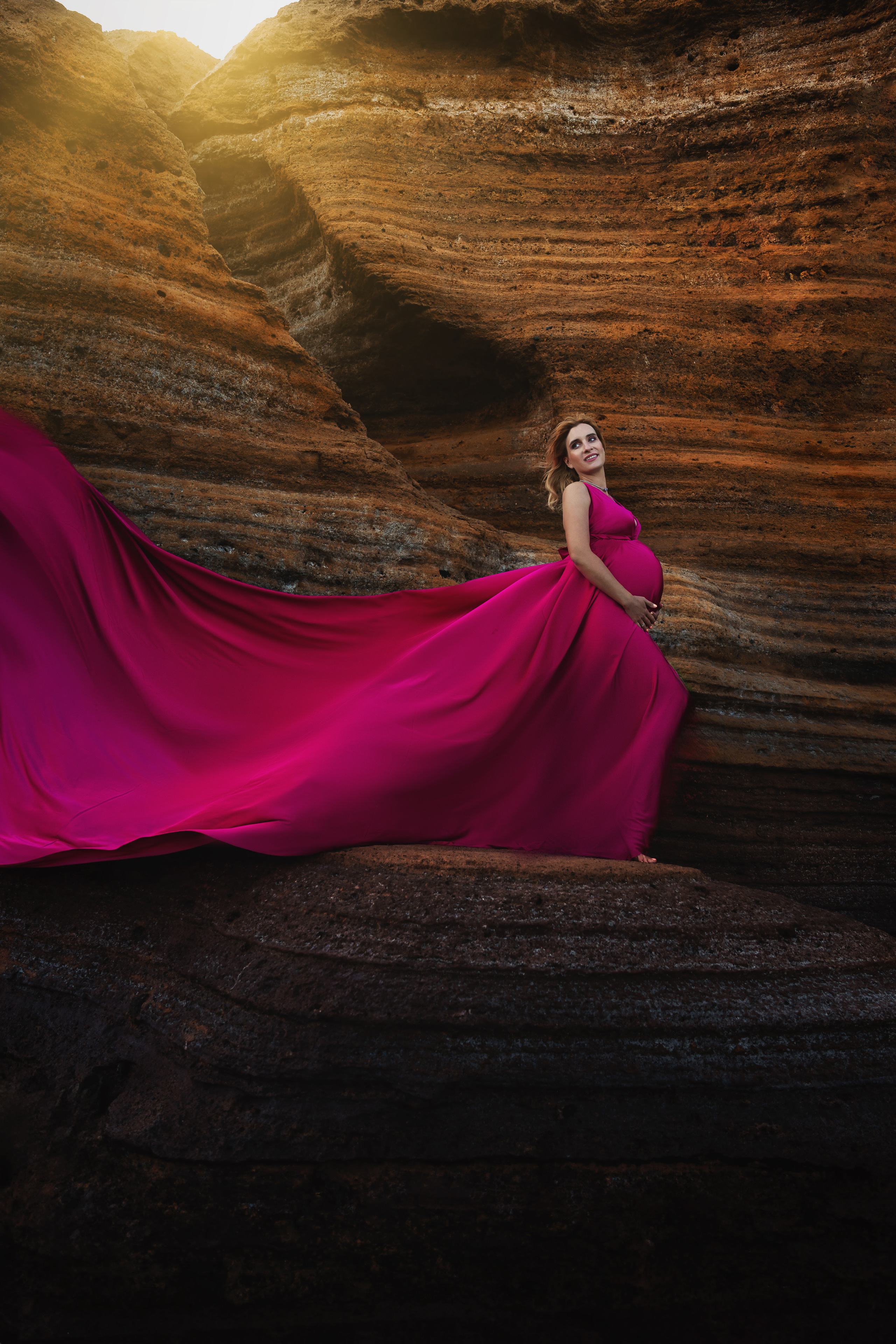 Flying dress rose #11 40€. Professional photography in Tenerife Tania Bonnet