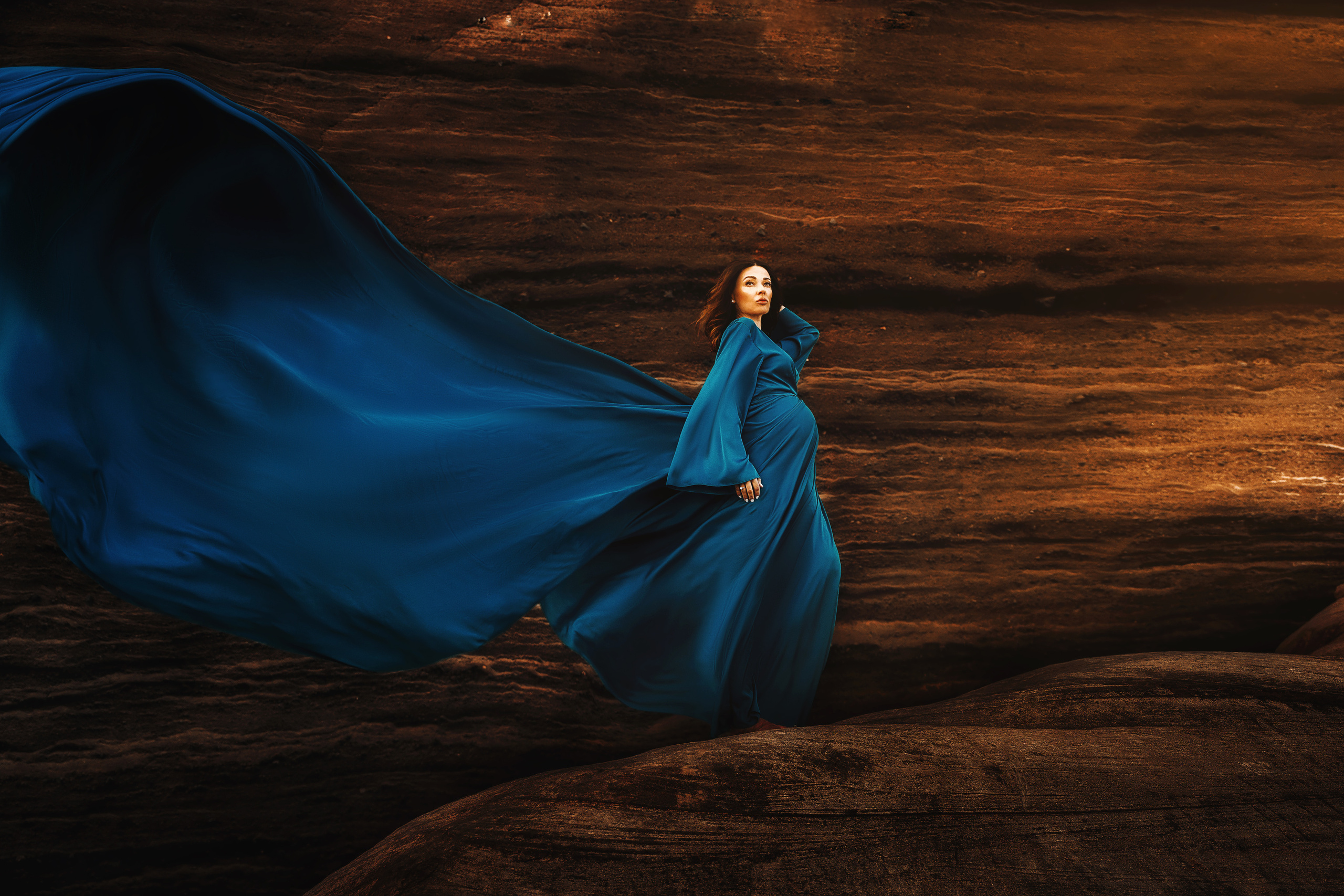 Платье синее #8 40€. Профессиональный фотограф на Тенерифе