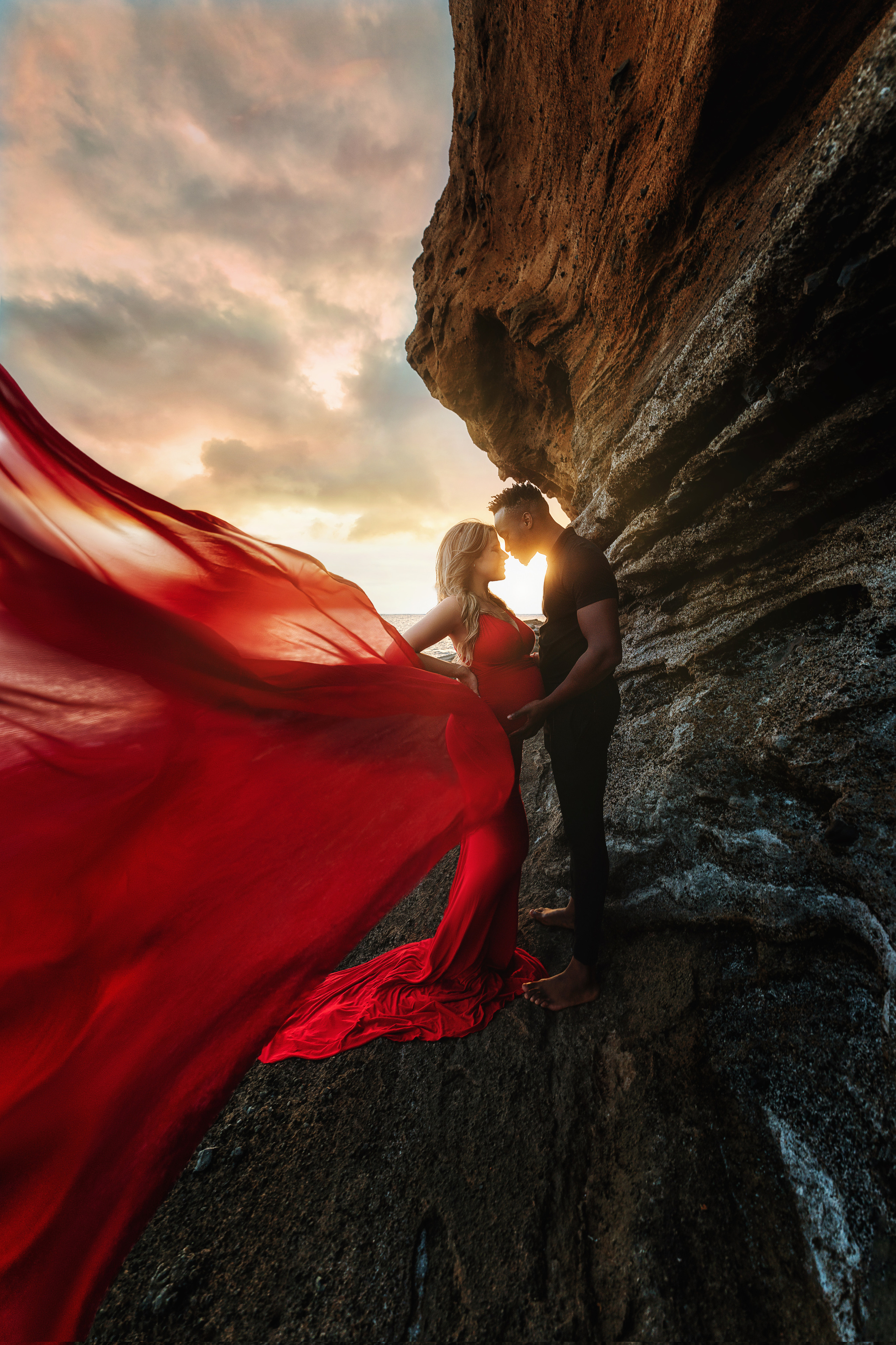 Фото с летящими платьями на Тенерифе