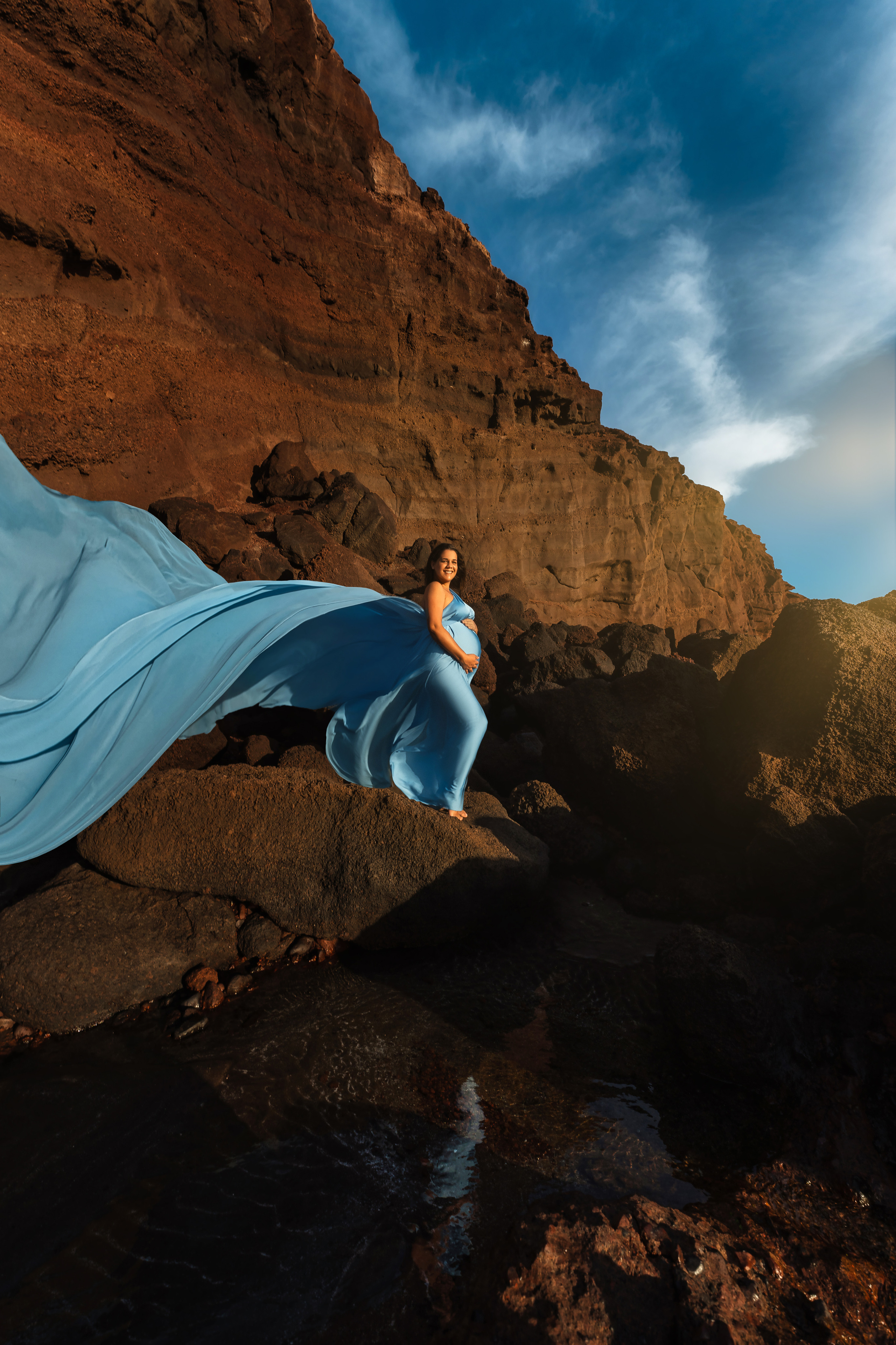 Шлейфовые (летящие) платья на Тенерифе и Канарских островах. Таня Боннет | Профессиональный фотограф на Тенерифе — Летящие платья