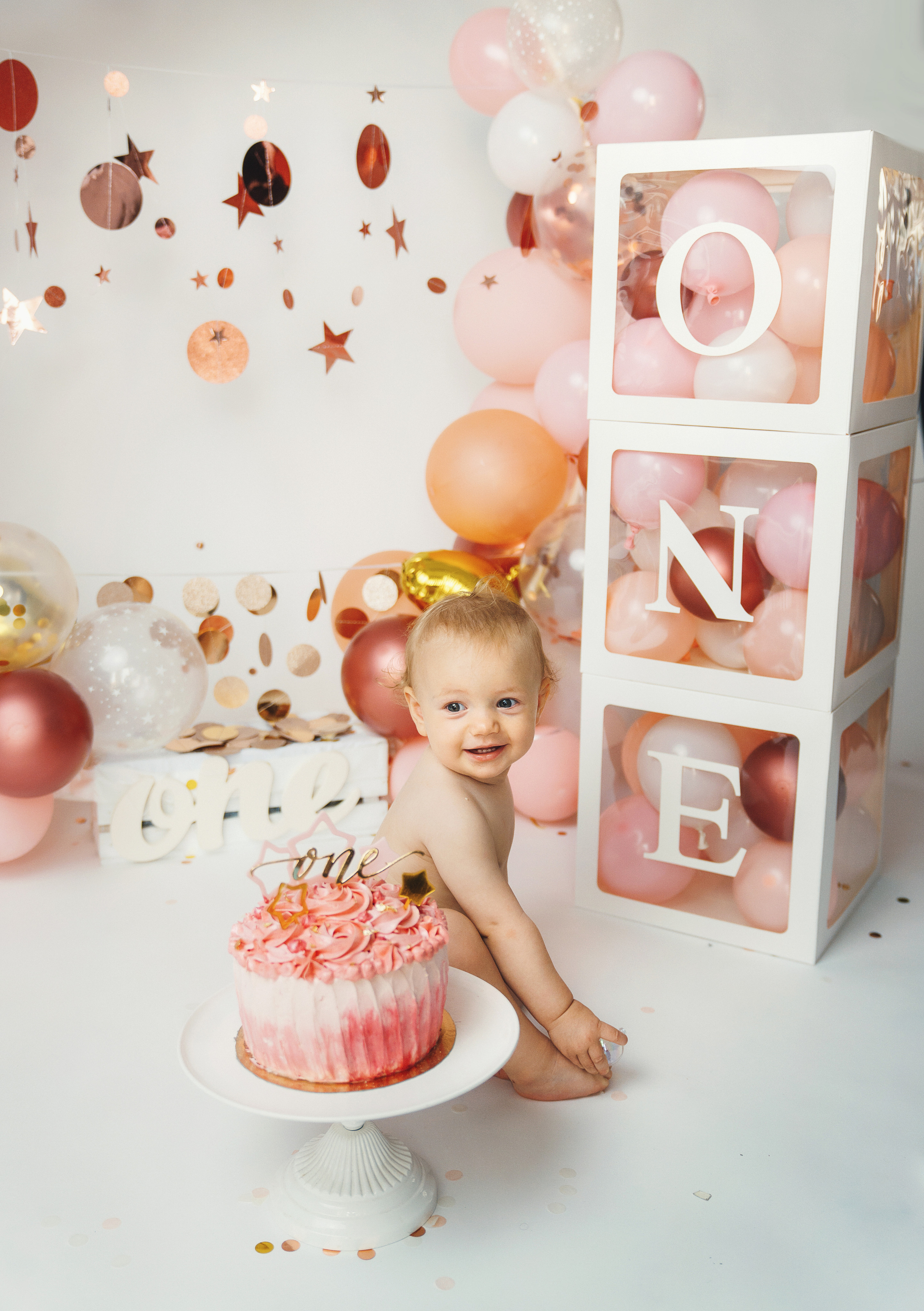 Cake smash. Fotografía profesional en Tenerife Tania Bonnet