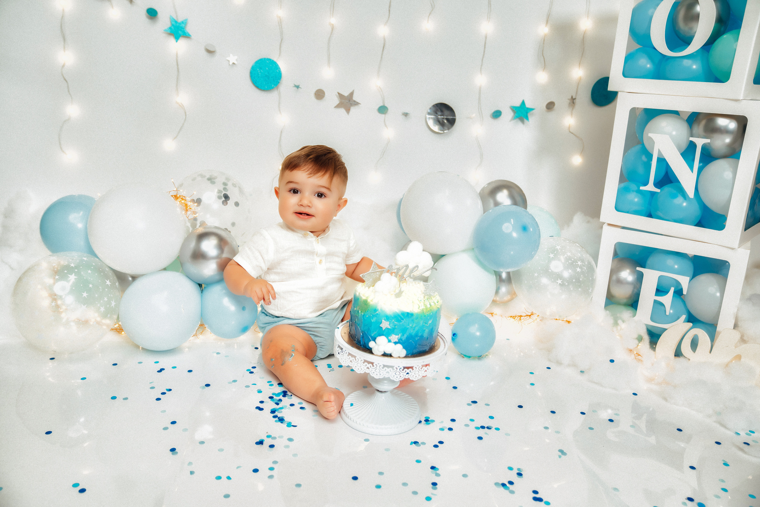 Cake smash. Fotografía profesional en Tenerife Tania Bonnet