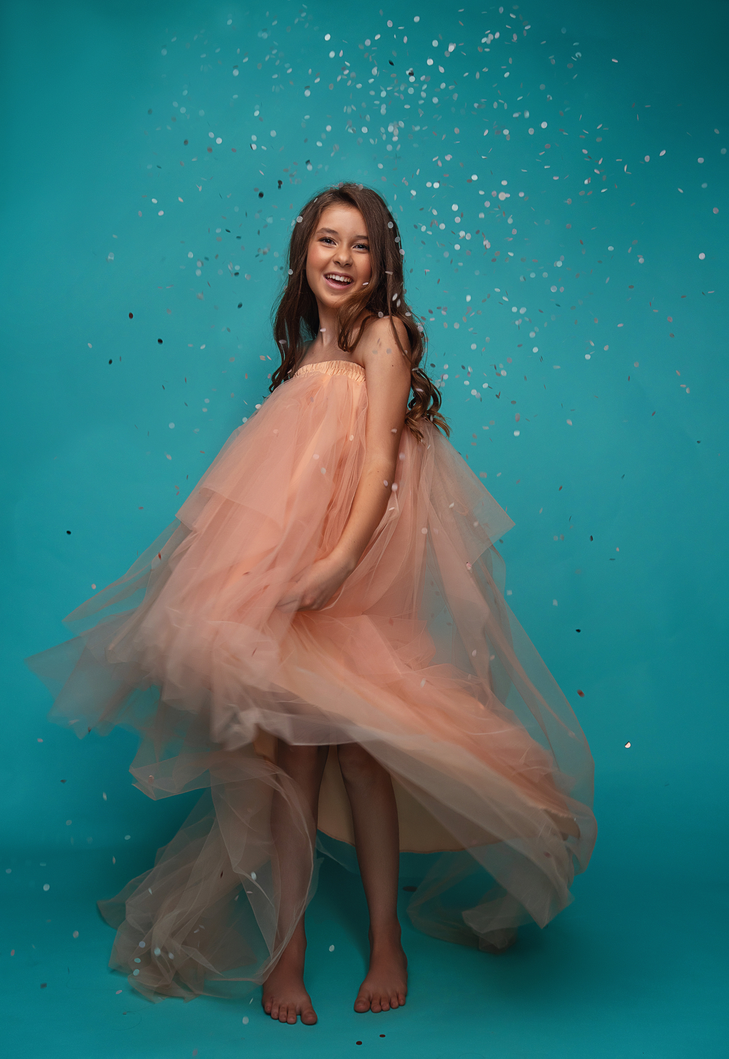 Платье персик #3 20+10€. Профессиональный фотограф на Тенерифе