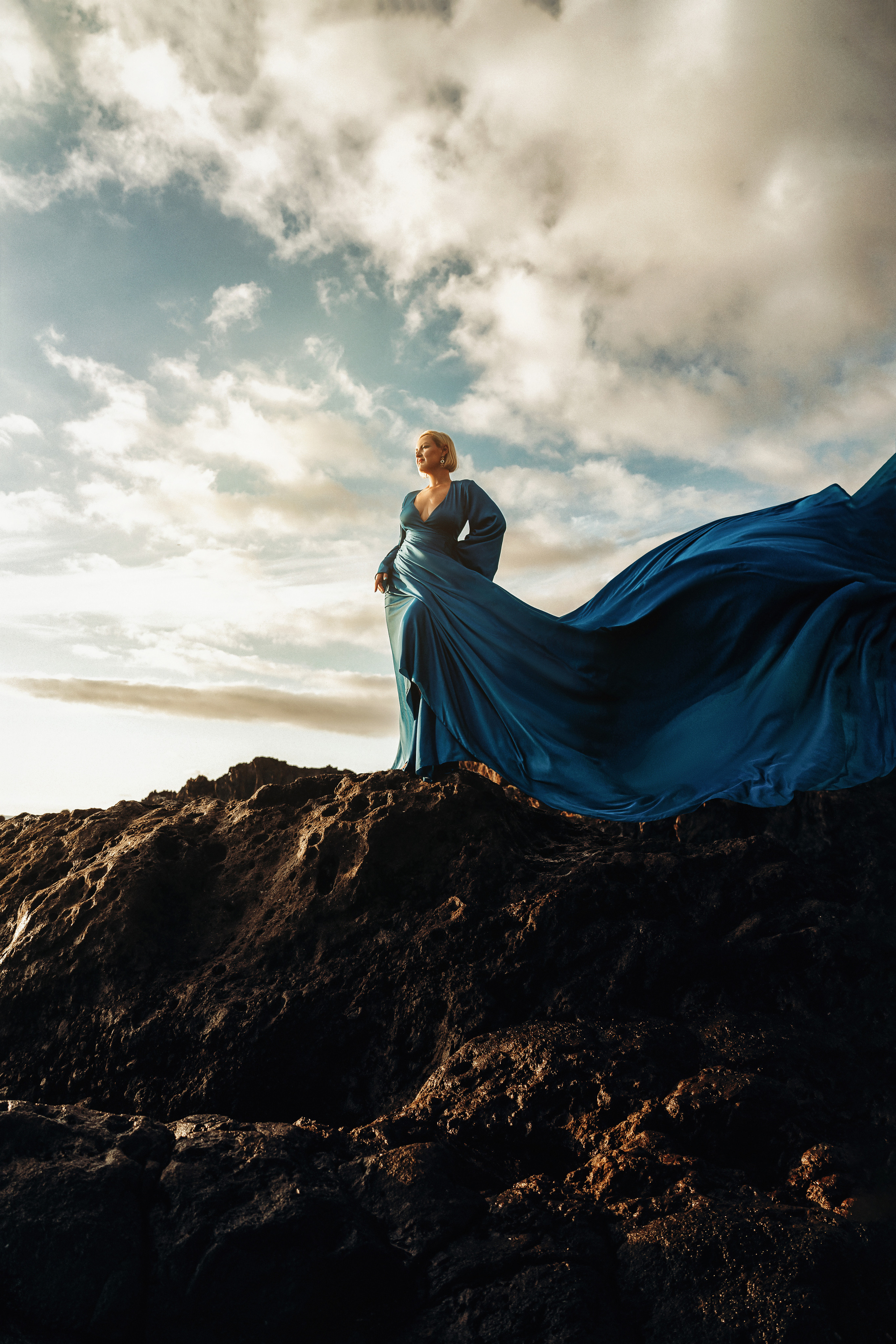 Платье синее #8 40€. Профессиональный фотограф на Тенерифе