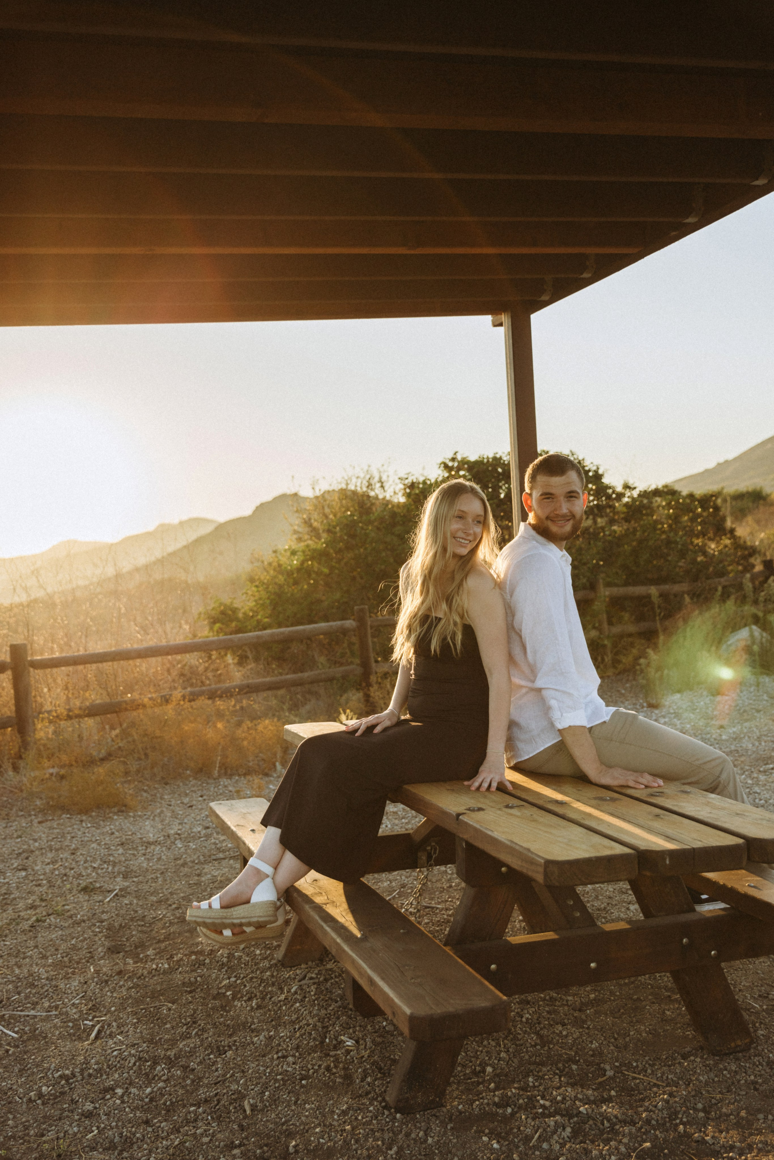 Anniversary Photoshoot at Sunset in a Scenic Field | Taya Frank. Southern California Family and Couple Photographer
