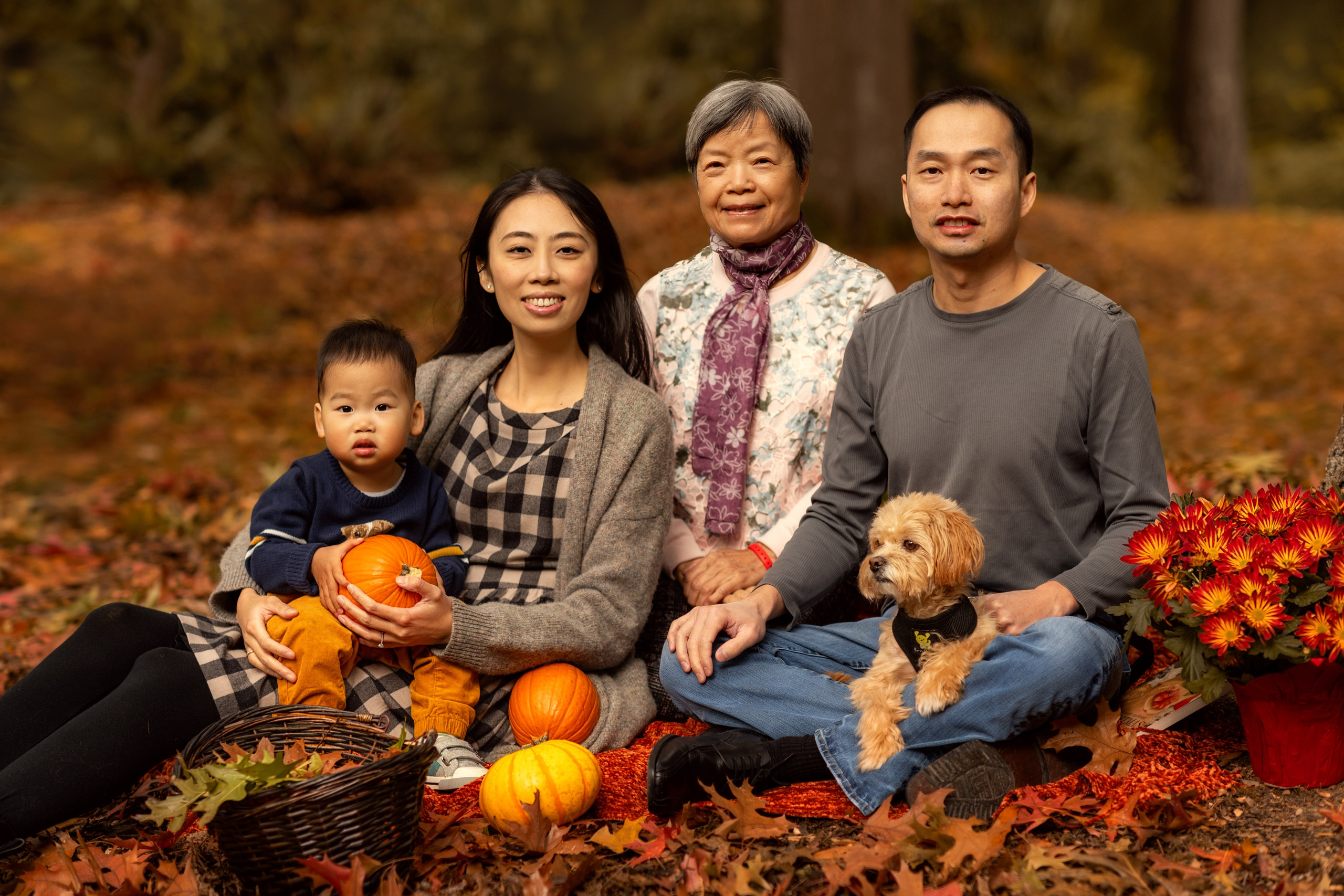 Cathy & Arthur with Marvel son. Wedding & family photography in Seattle area. Helen Michelle photographer
