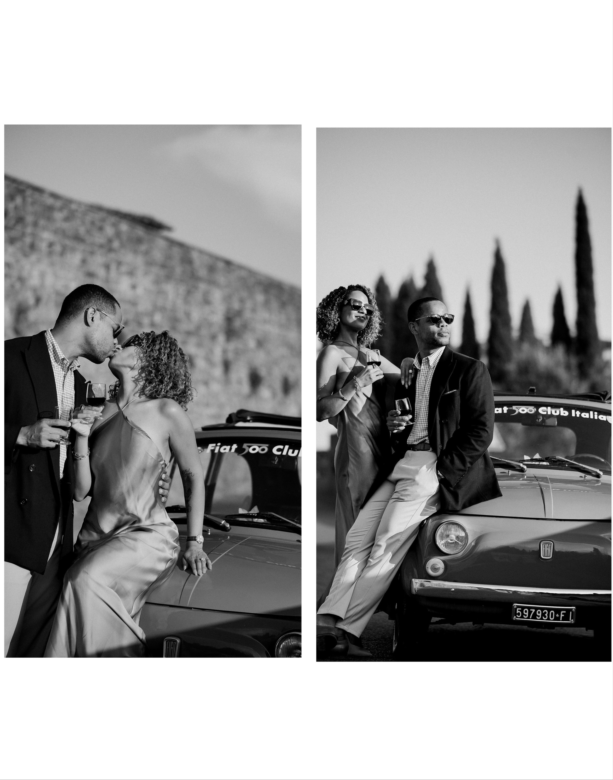 FIAT 500. Wedding Photographer in Italy