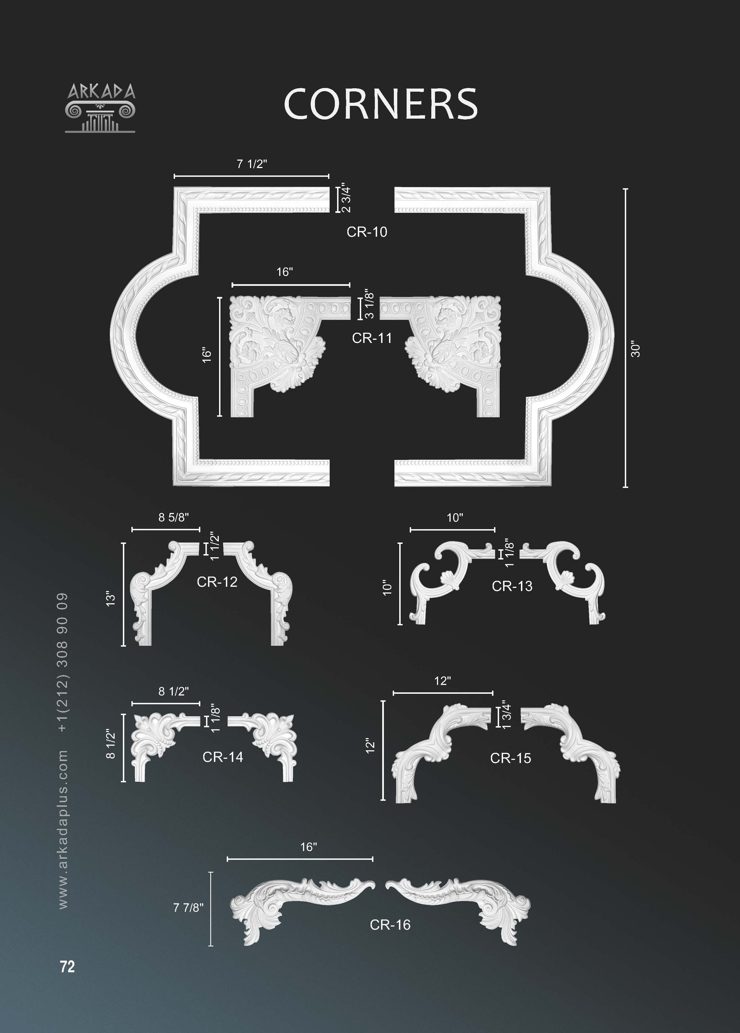 Catalog pages. Plaster molding