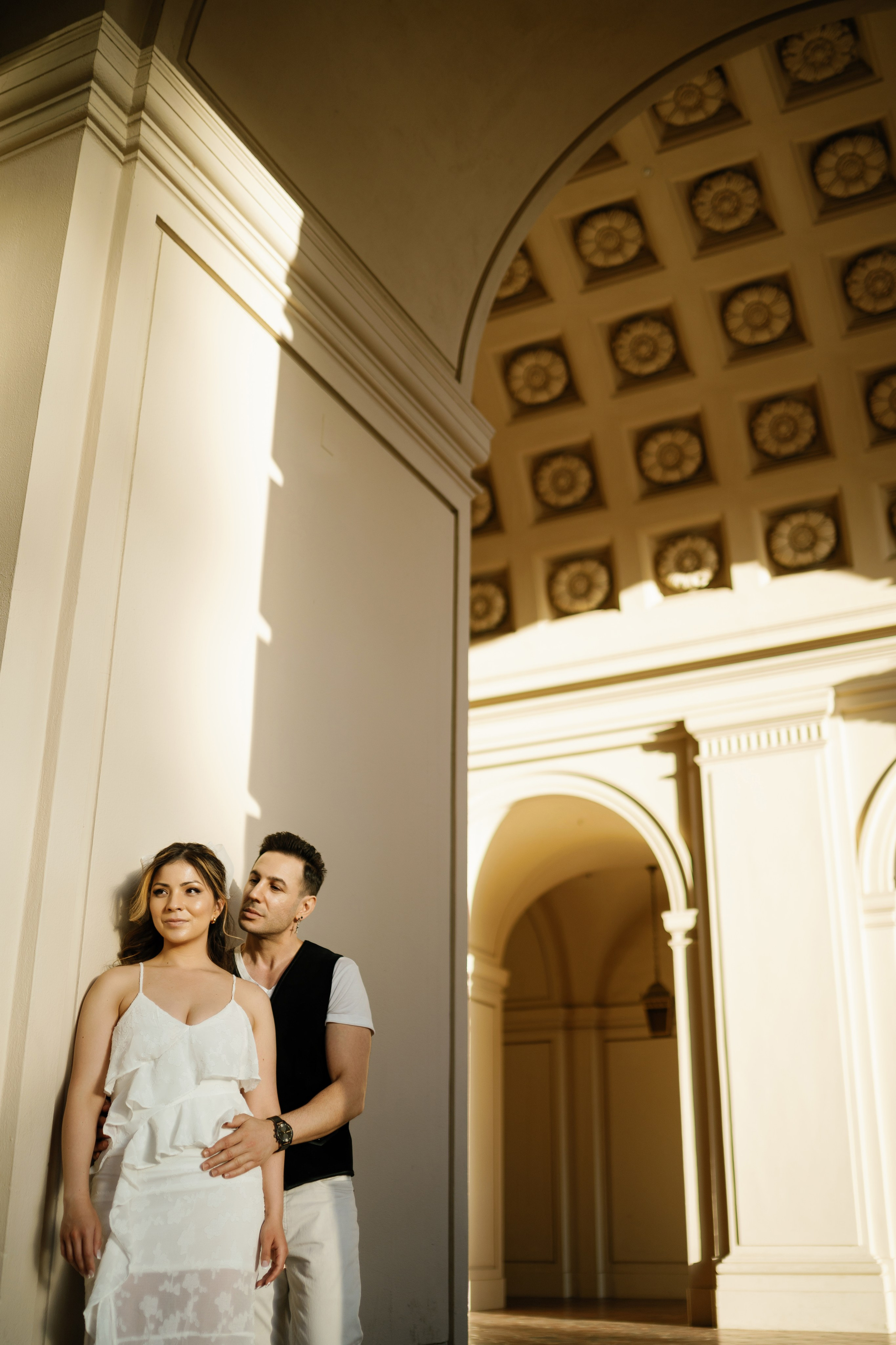 Pasadena City Hall Engagement Photoshoot, California. Wedding Photography & Videography Team in California, Los Angeles, San Francisco, San Diego and Travel