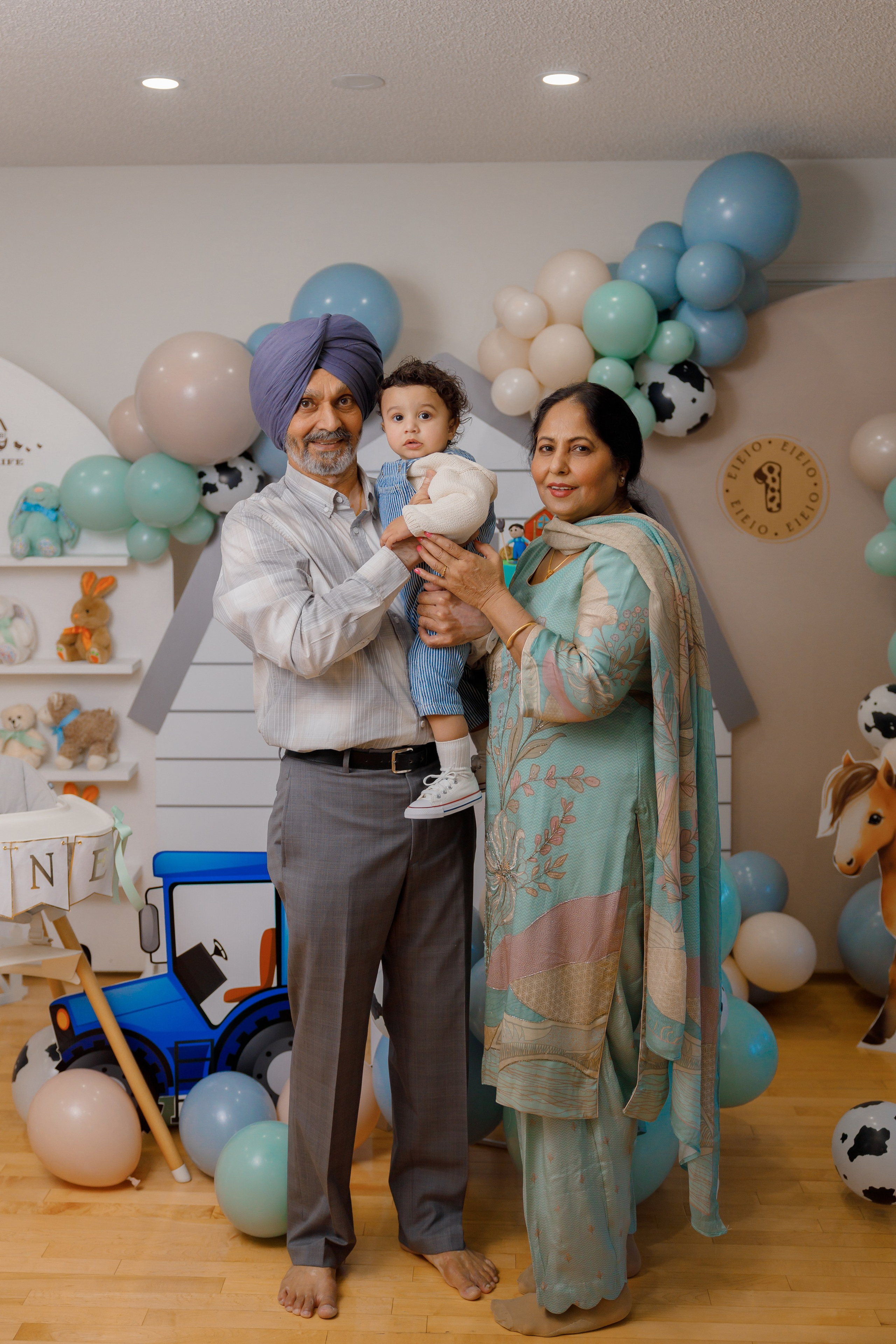 Fateh’s 1st birthday. Home