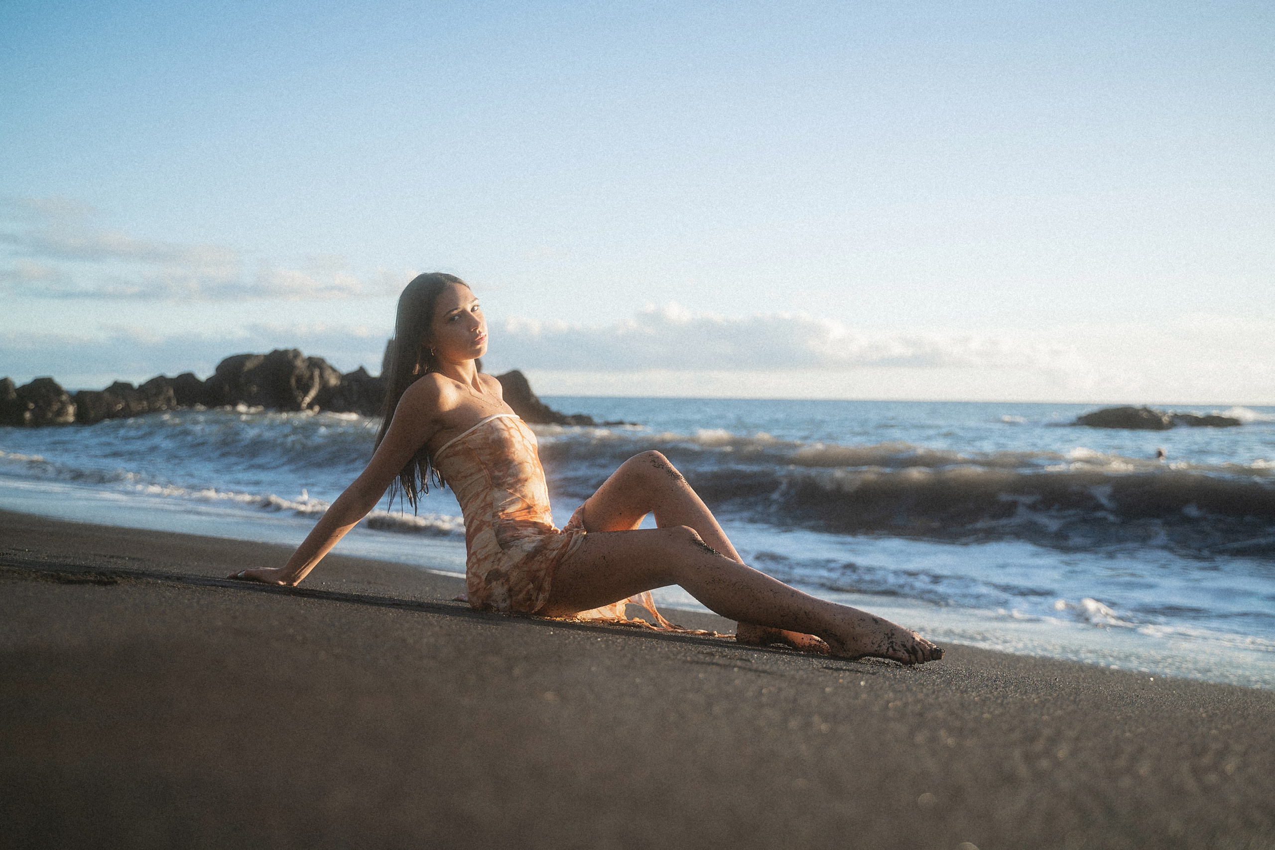 Sunset Portraits with Gabriella | Formosa Beach, Madeira Photography. Your photographer in Madeira