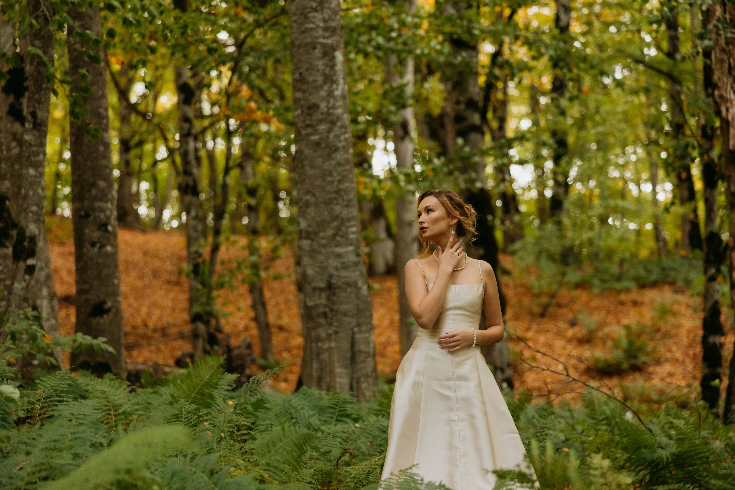 Love in Autumn forest. Wedding photographer in Tbilisi Ioseb Mamniashvili