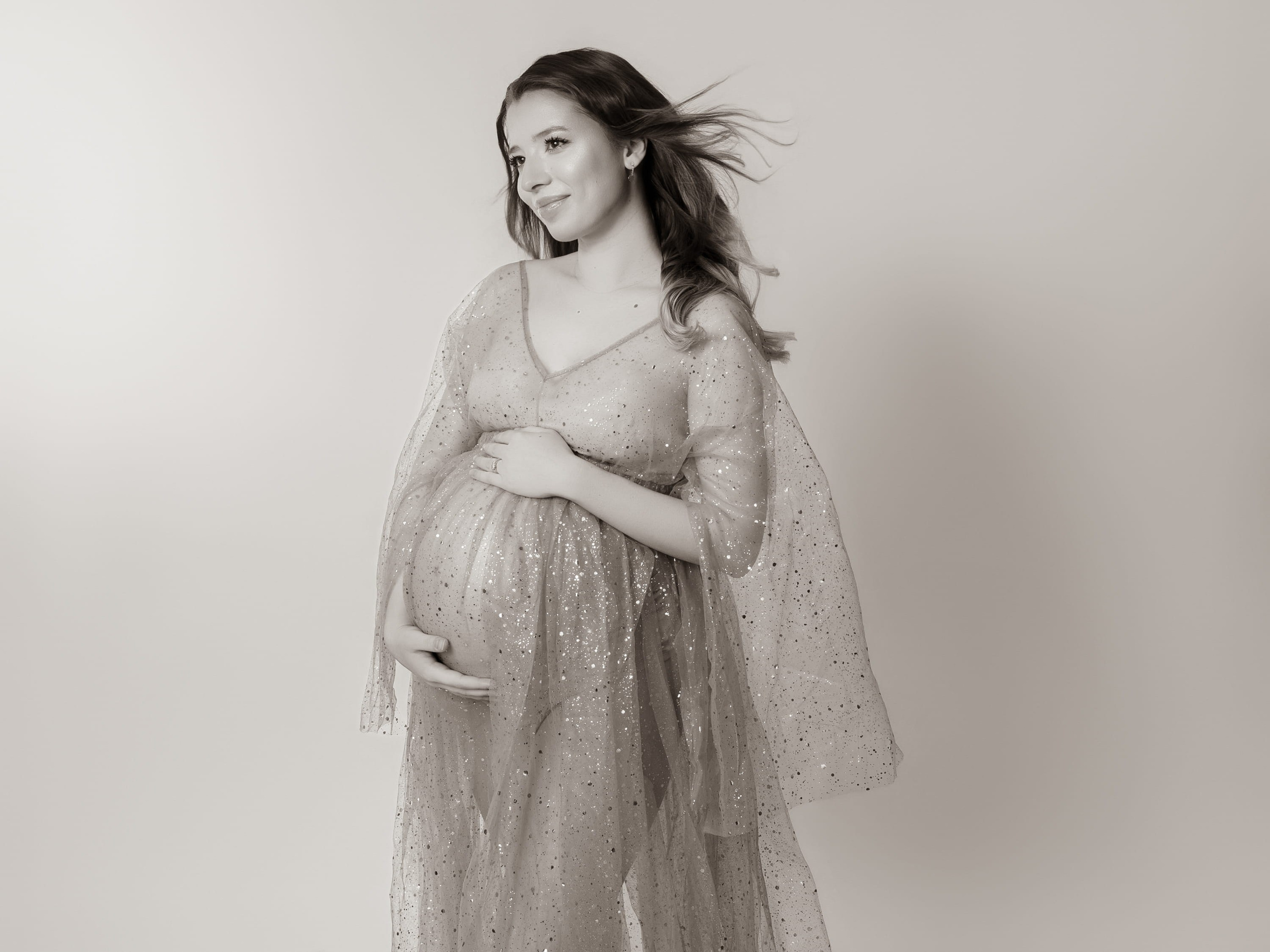 Elegant Studio Maternity Photography in Rotterdam