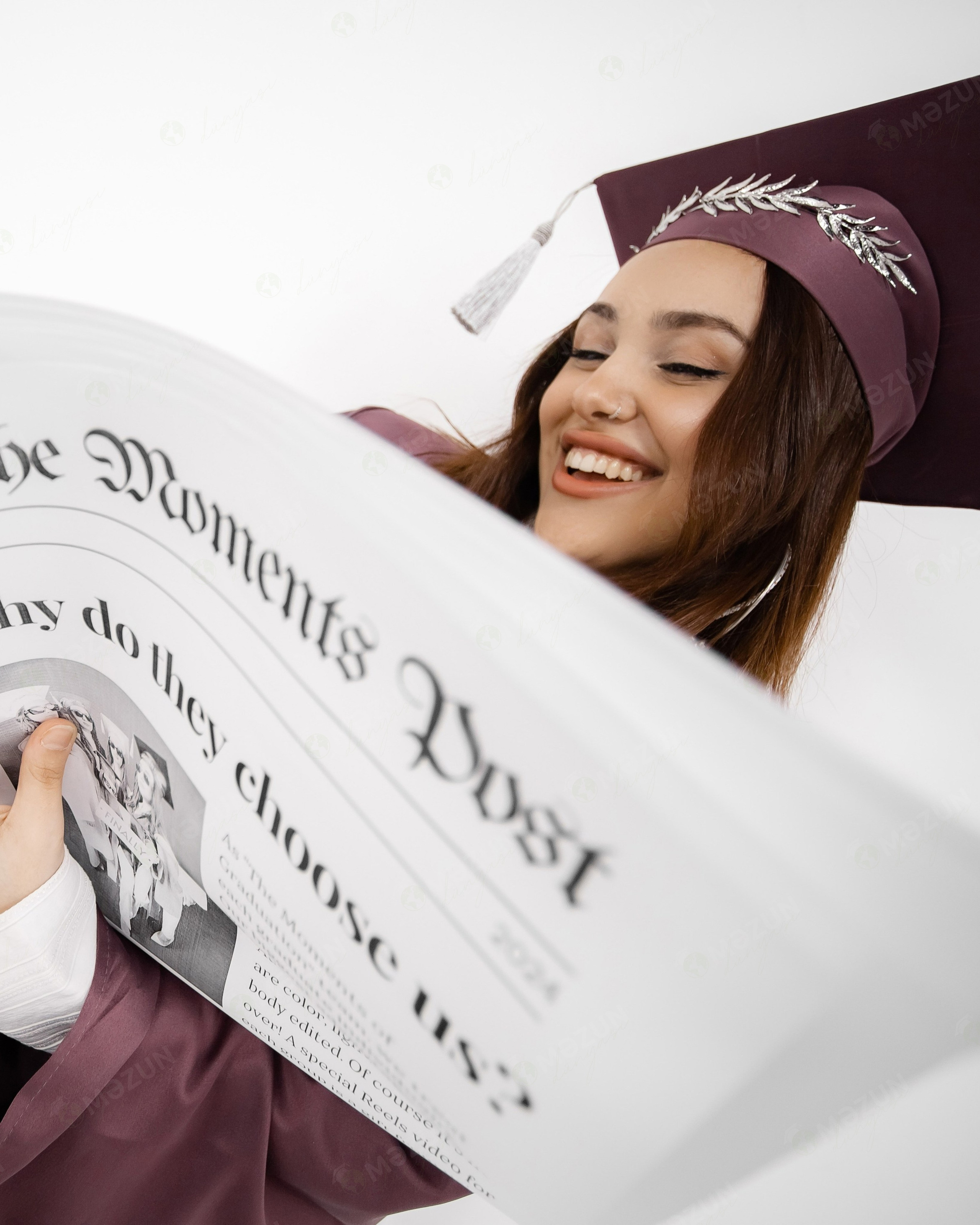 Premium Bənövşə. Məzun geyimləri və akssesuarları