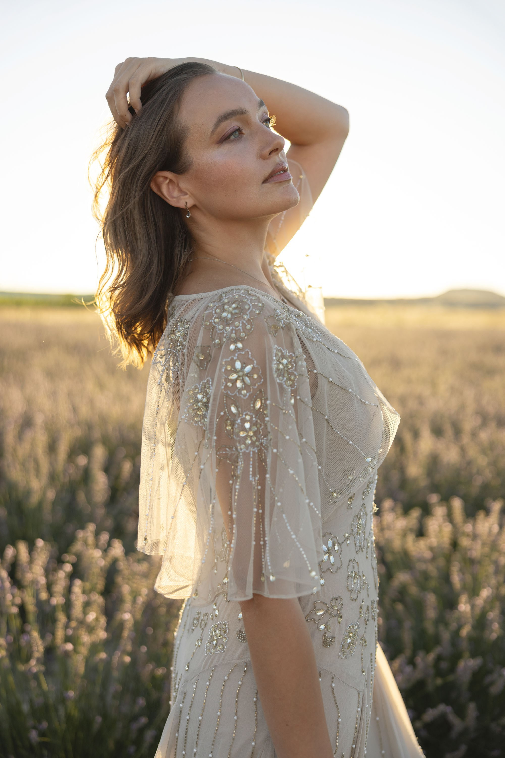 Photo session in lavender field. Julia Ganch I Fashion Wedding Photography I Cappadocia Turkey