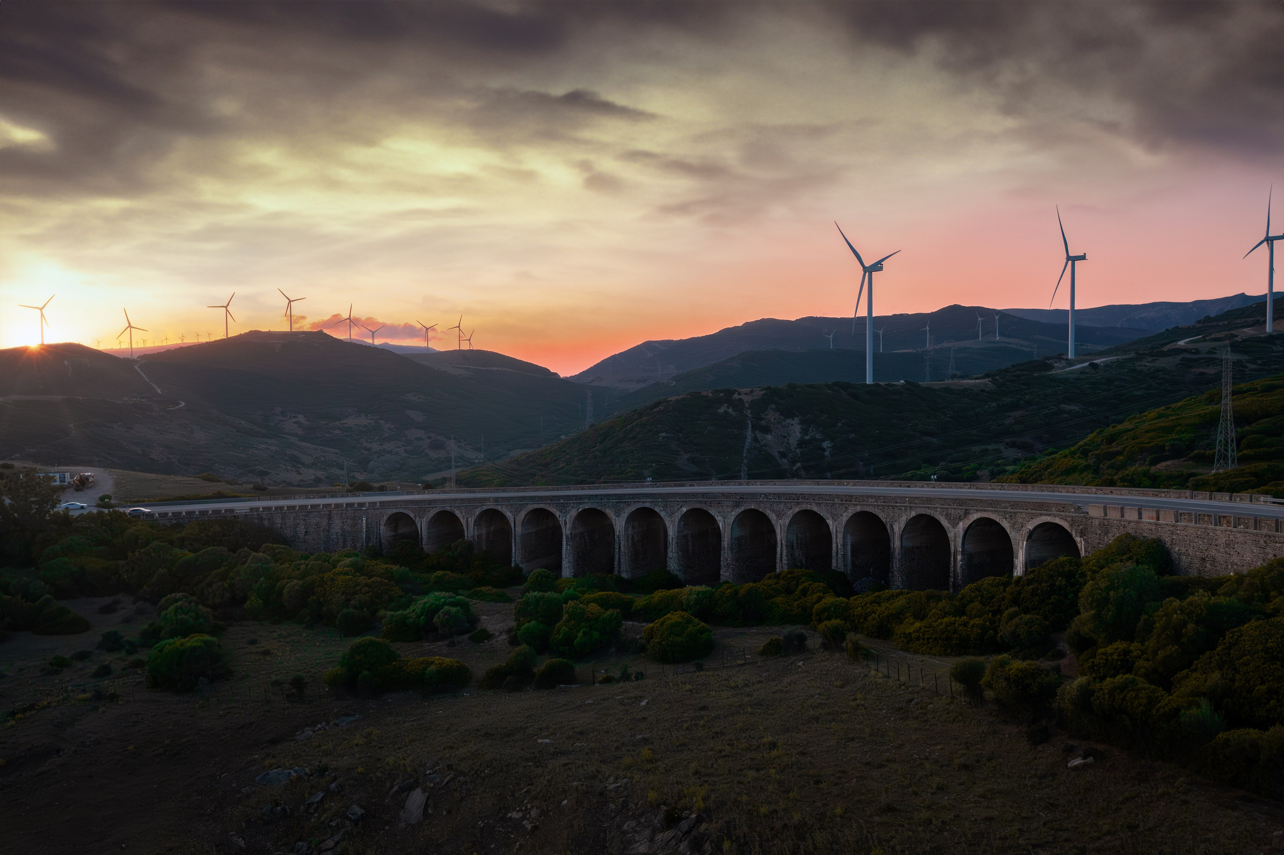 Aerial photo of Tarifa’s architecture and coast by Marbella drone photographer