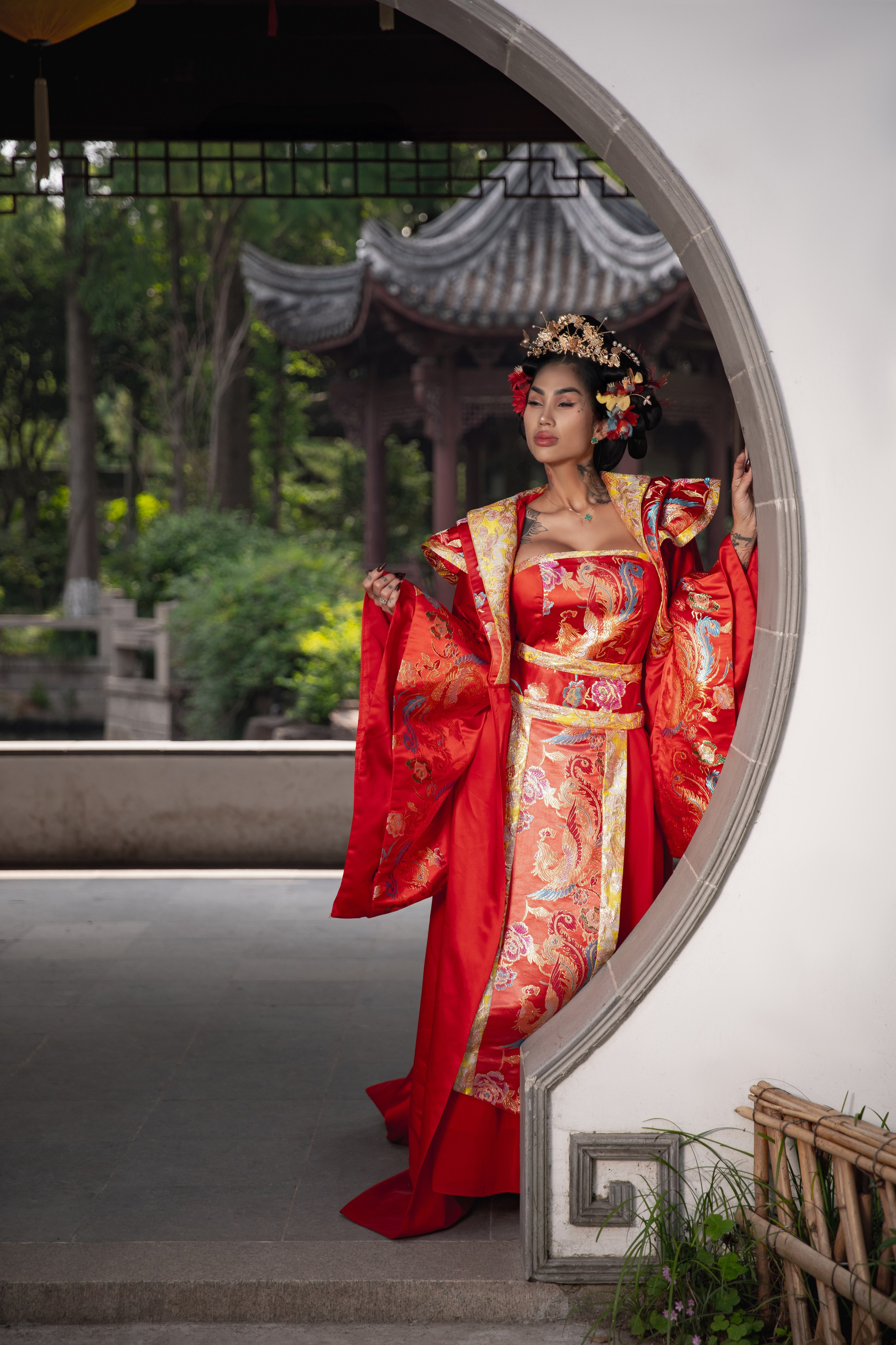 Фотосессия в Чжуцзяцзяо в традиционных китайских образах. Фотограф в Шанхае — Лола Пидлуская