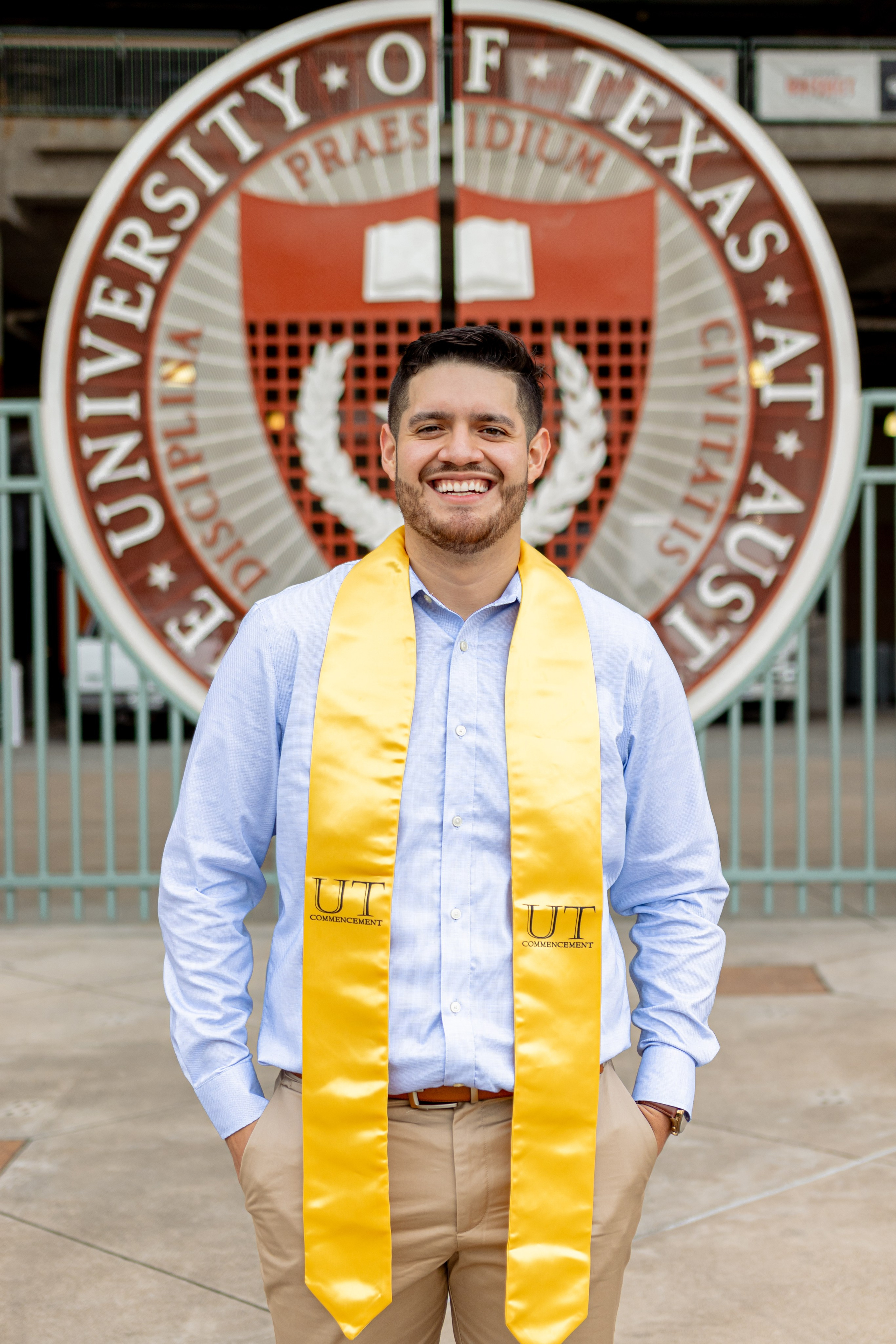 Pedro’s senior photoshoot at the University of Texas Austin