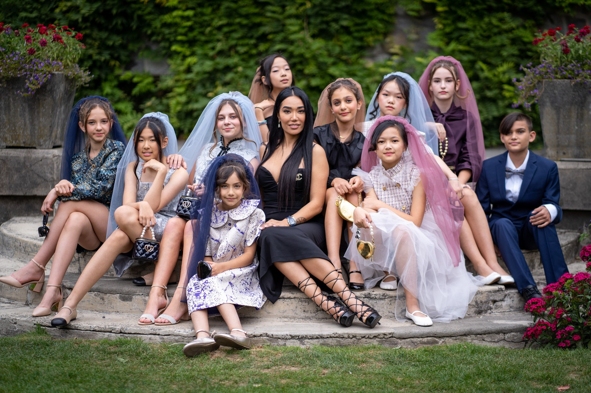 The blooms outdoor. Vancouver Kids Photographer