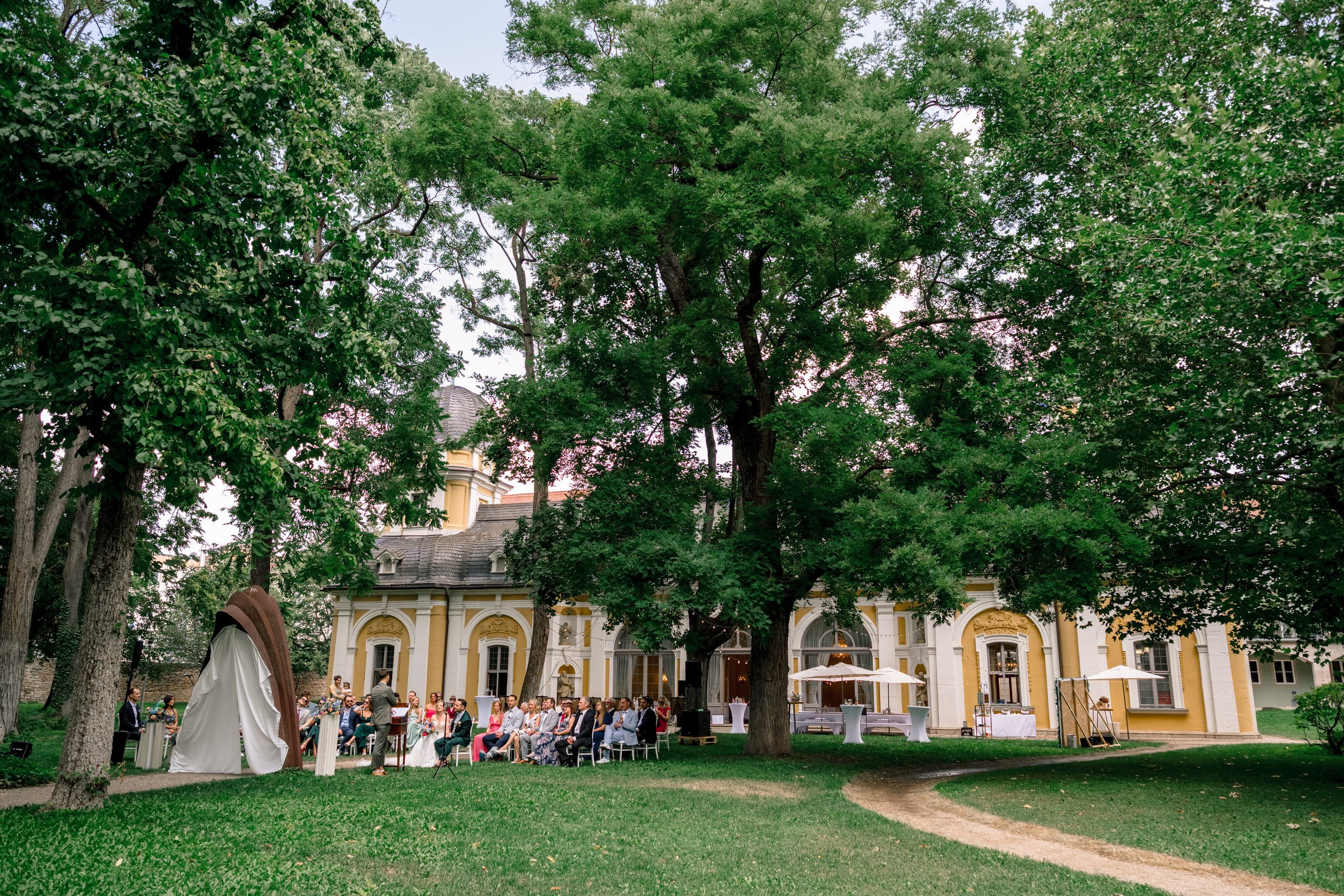 Hochzeitsreportage Gartenpavillon Juliusspital Würzburg | Hochzeitsfotografin