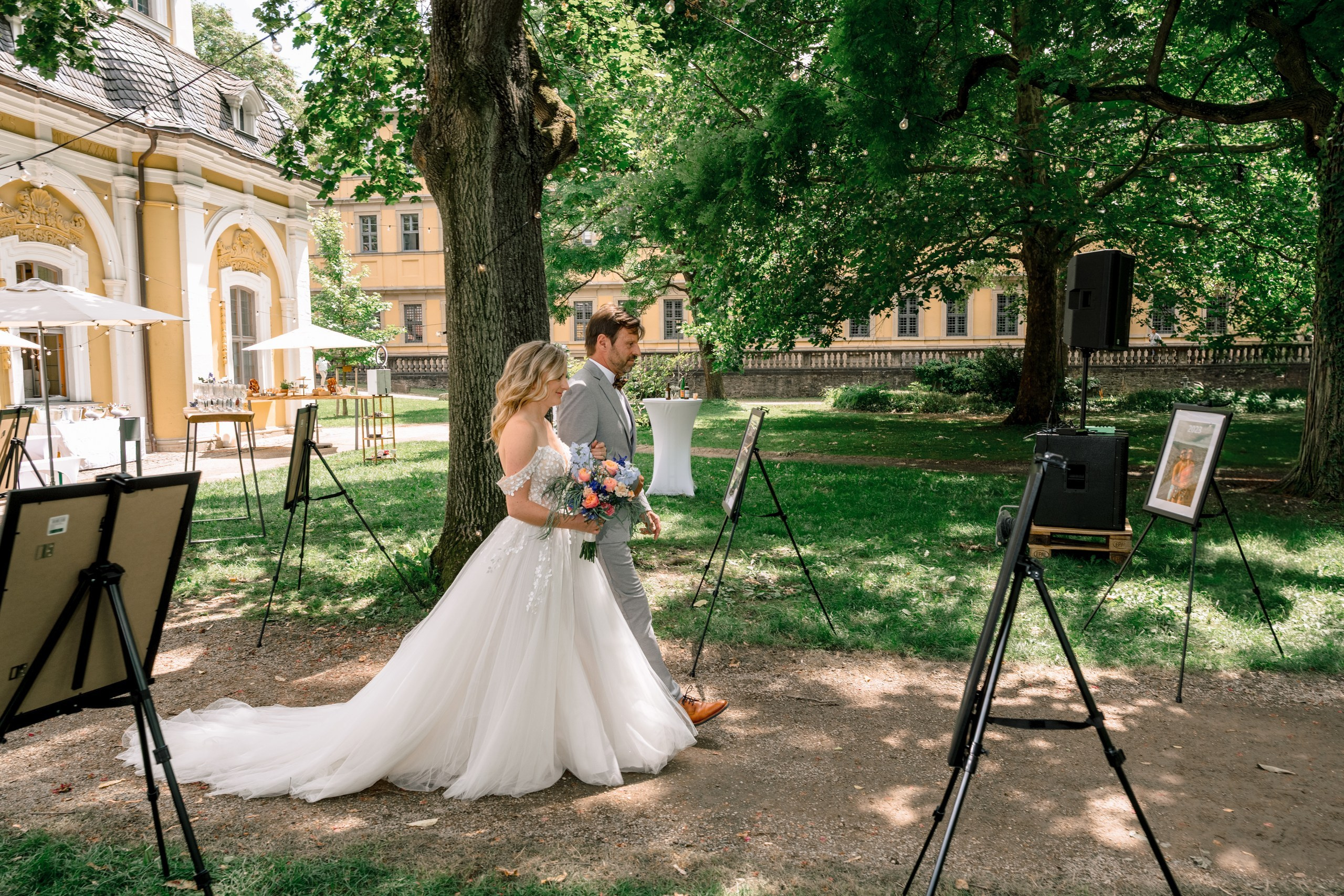 Hochzeitsreportage Gartenpavillon Juliusspital Würzburg | Hochzeitsfotografin
