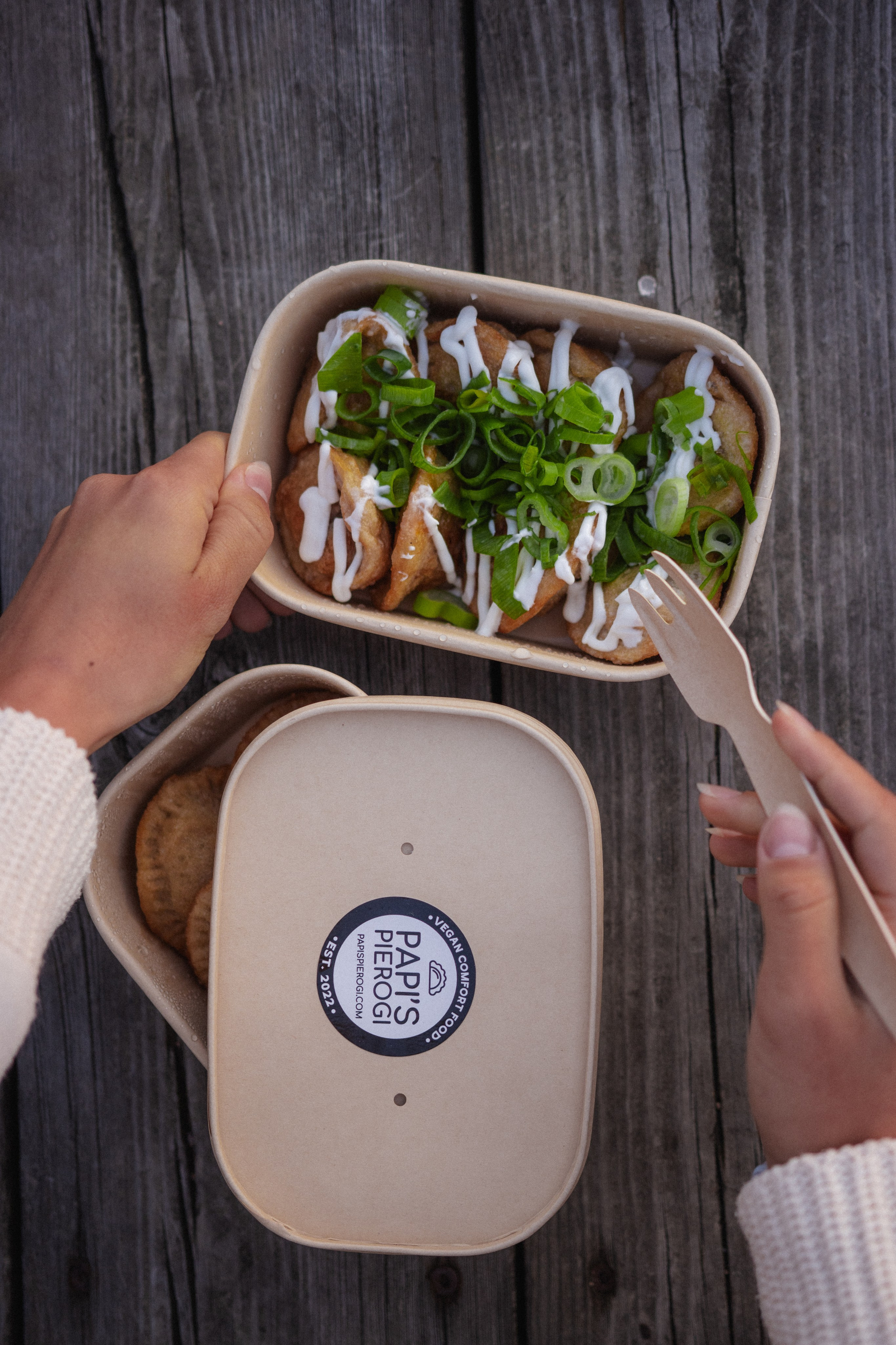 Papis Pierogi — vegan-comfort food. Photographer in Gothenburg Aleksandra Stroganova