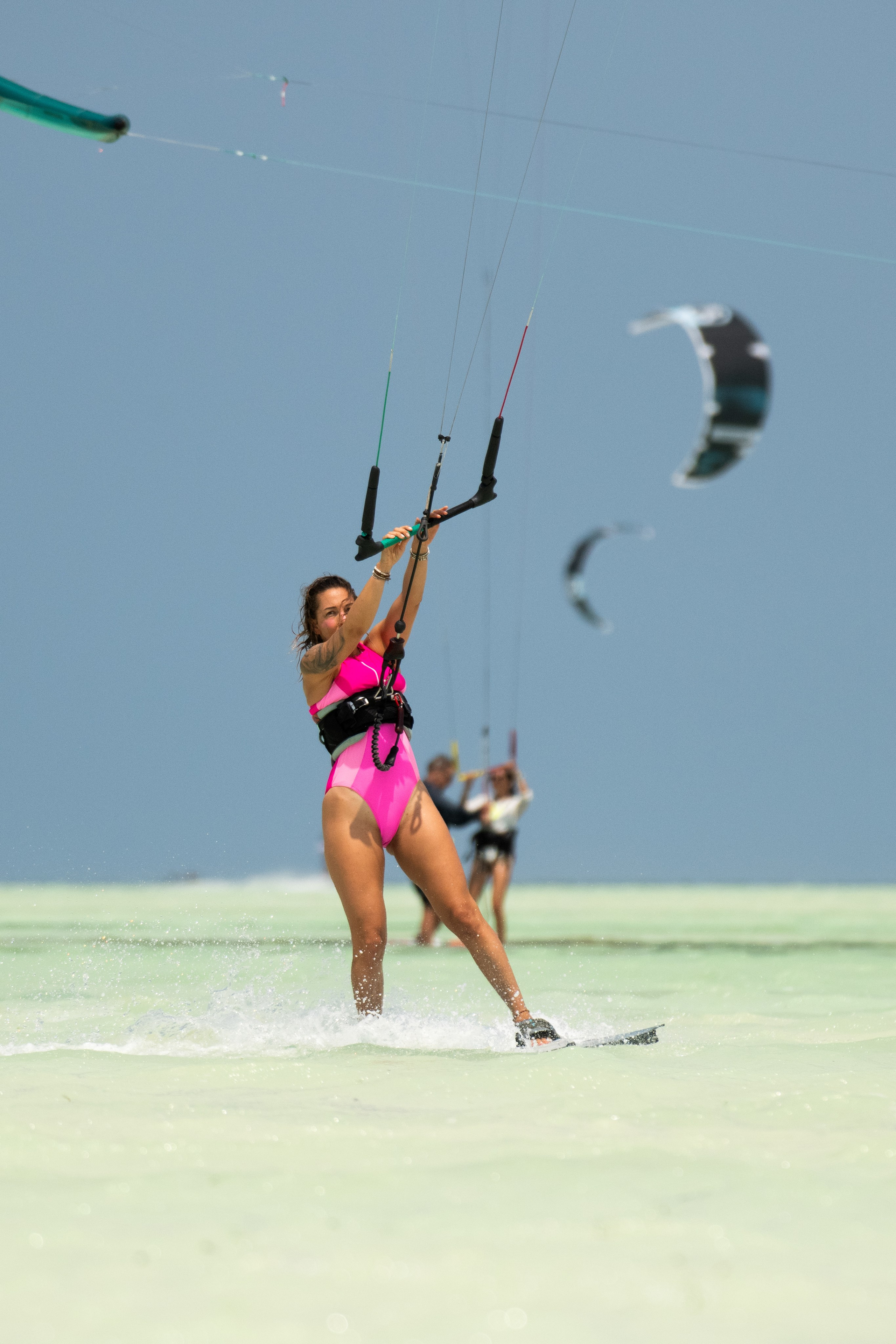 Kite surfing. Photographer Sri Lanka