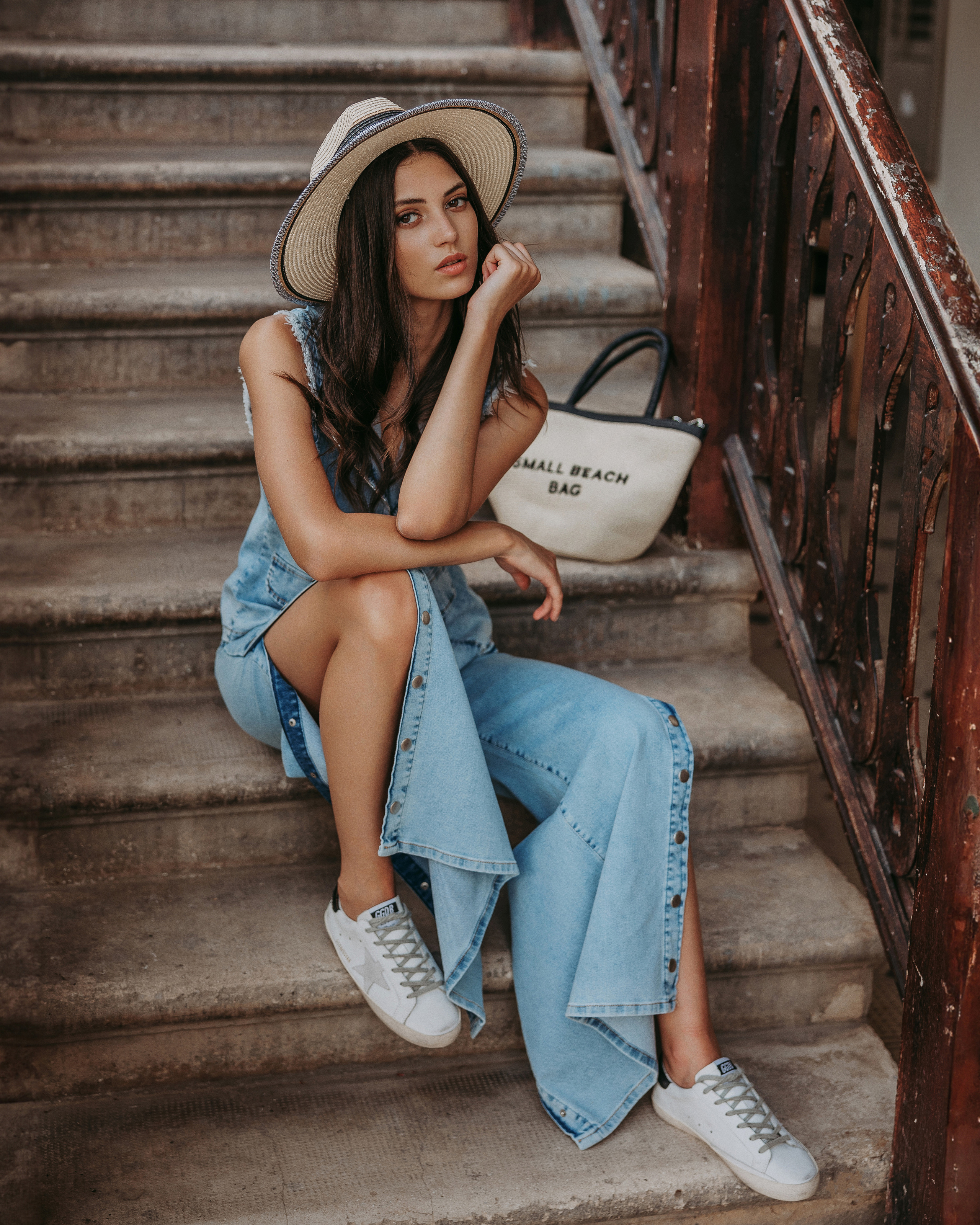 Make-up & Hair artist Olga Davidenko for Antigo Jeans with model Vladyslava. George TLV — Professional photographer and retoucher in Israel