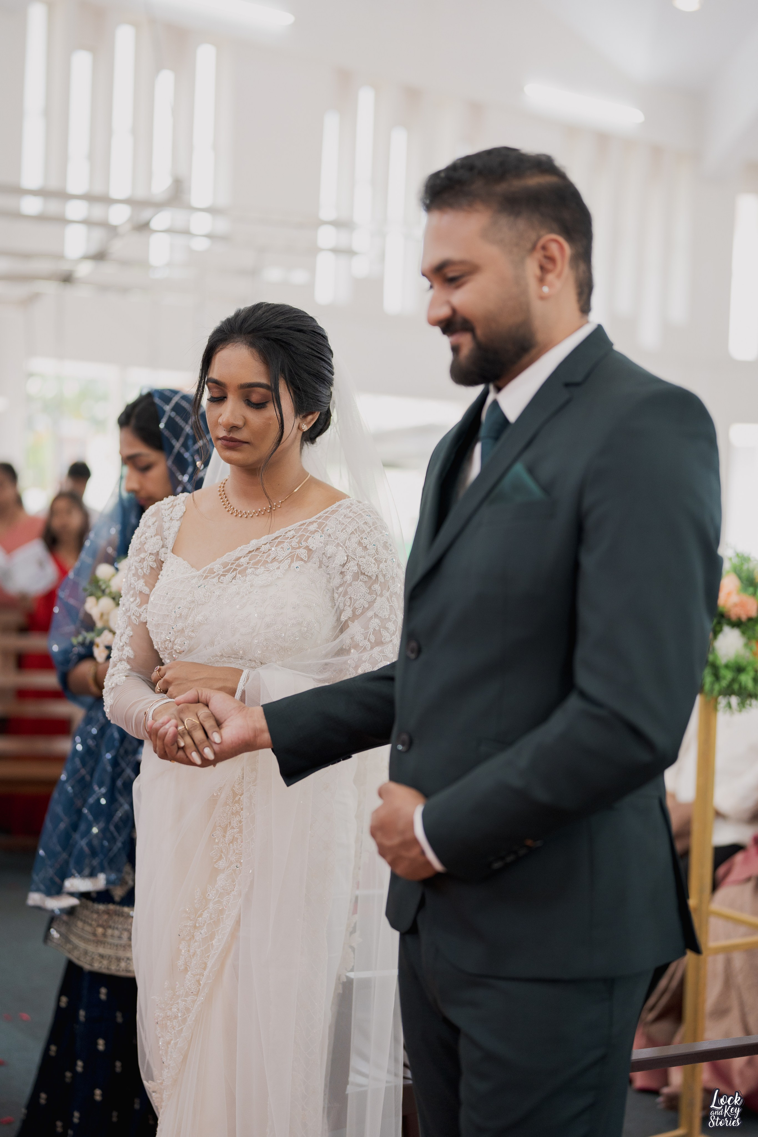Soniya & Nithin Christian Wedding Photography | Faith-Filled Moments by The Lock and Key Stories. The Lock And Key Stories