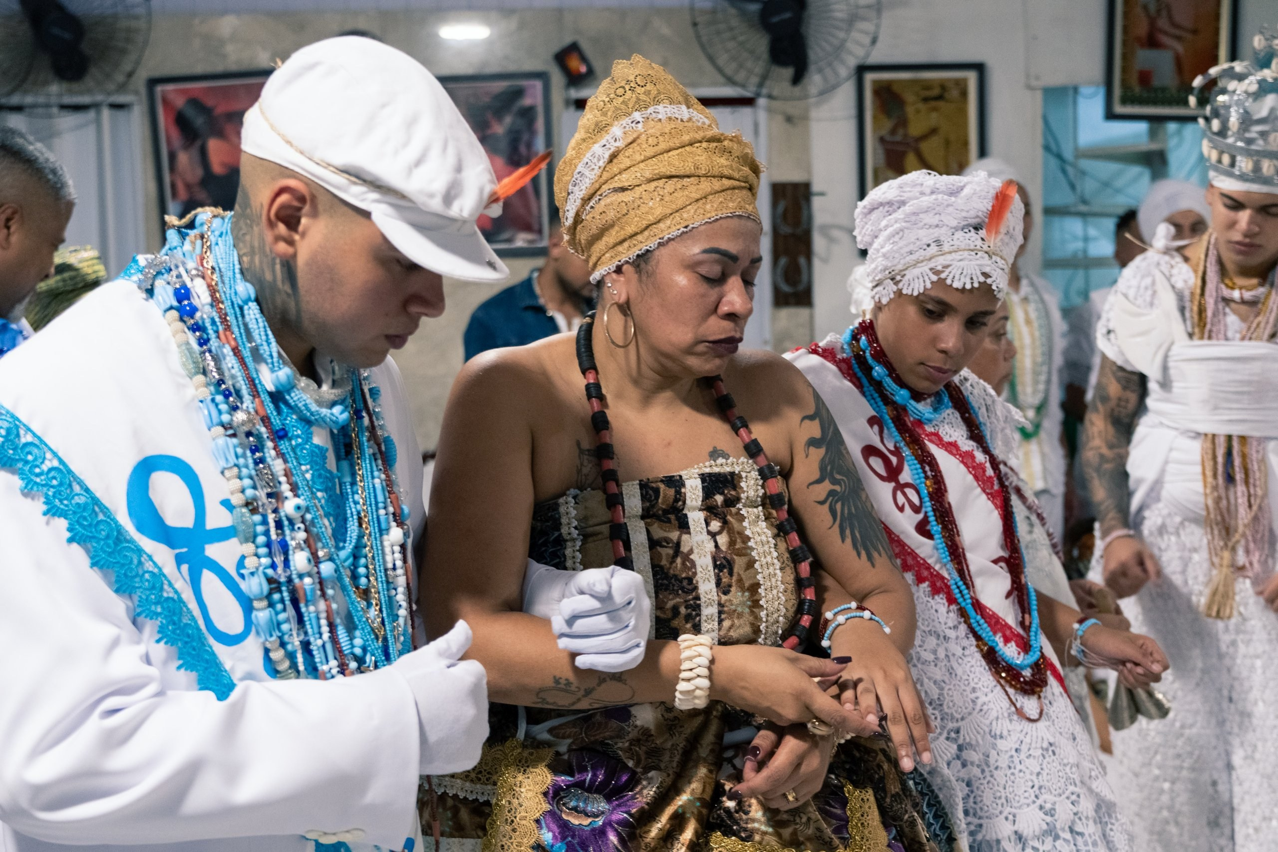 19/04/2025 — Iniciação Oloyê Pablo, Ajoyê Maria Júlia e Iyawo Arthur. Aladá Produções