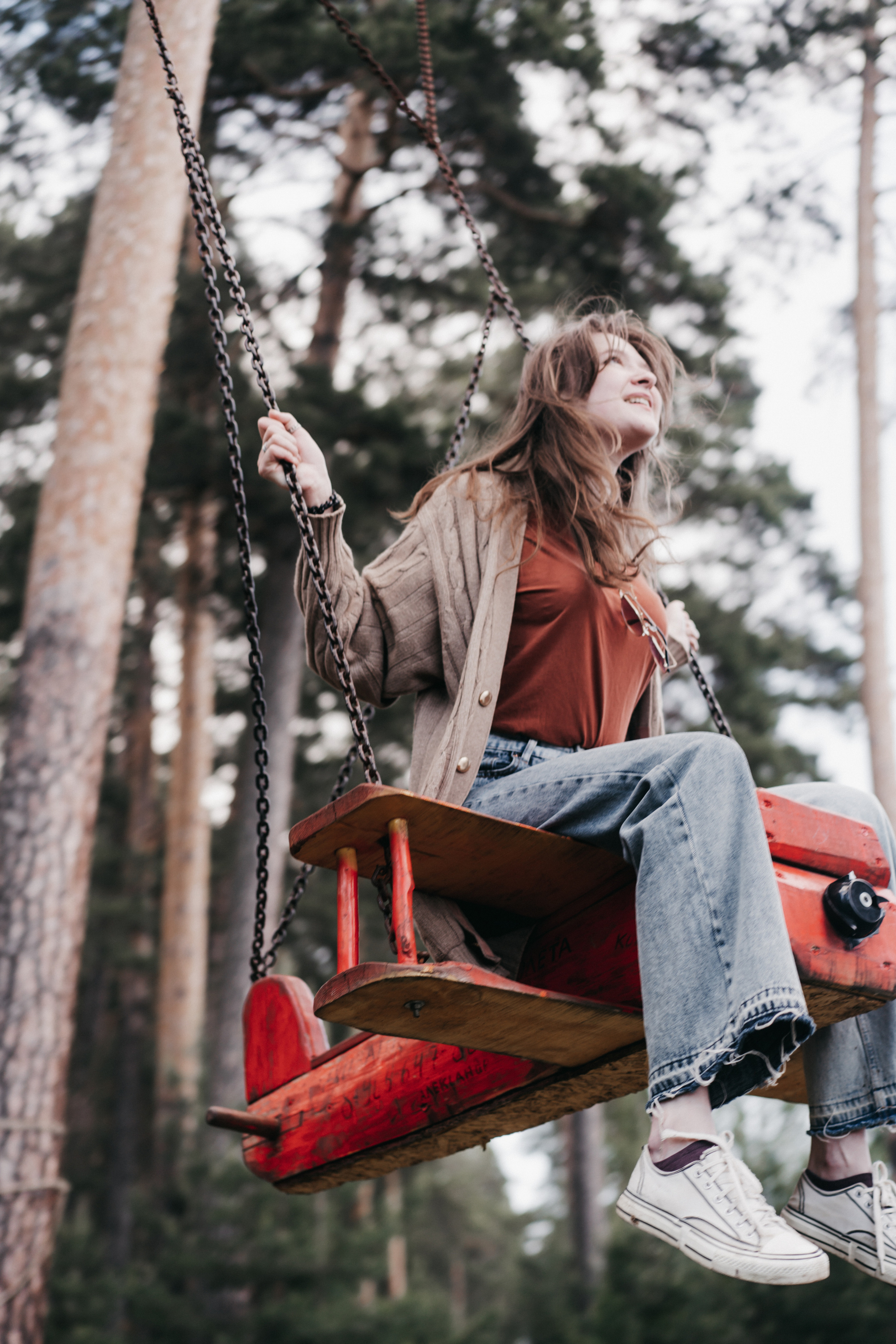 Photo of a couple in the forest. Portrait and wedding photographer in New York