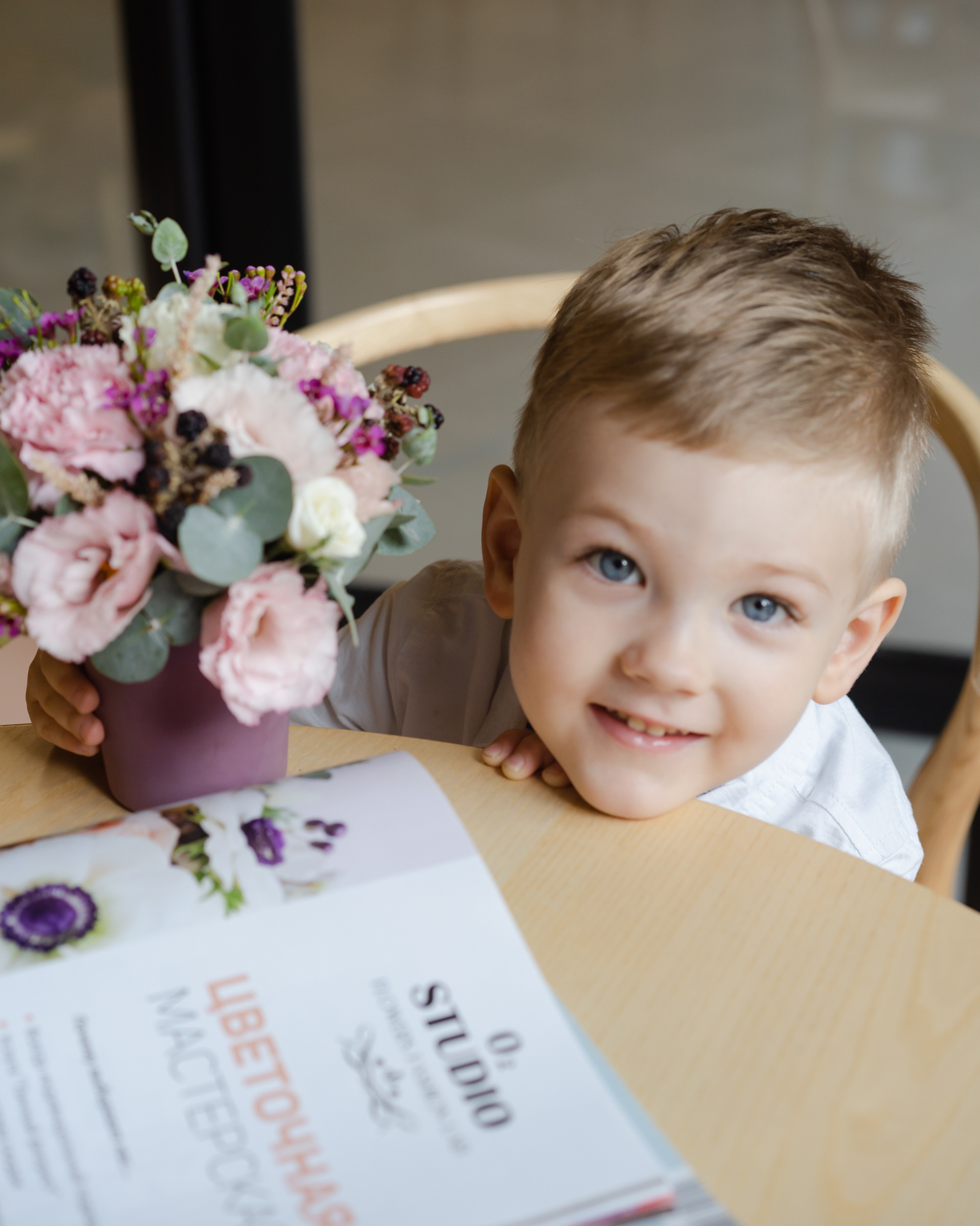 Photography for a flower boutique. Portrait and wedding photographer in New York