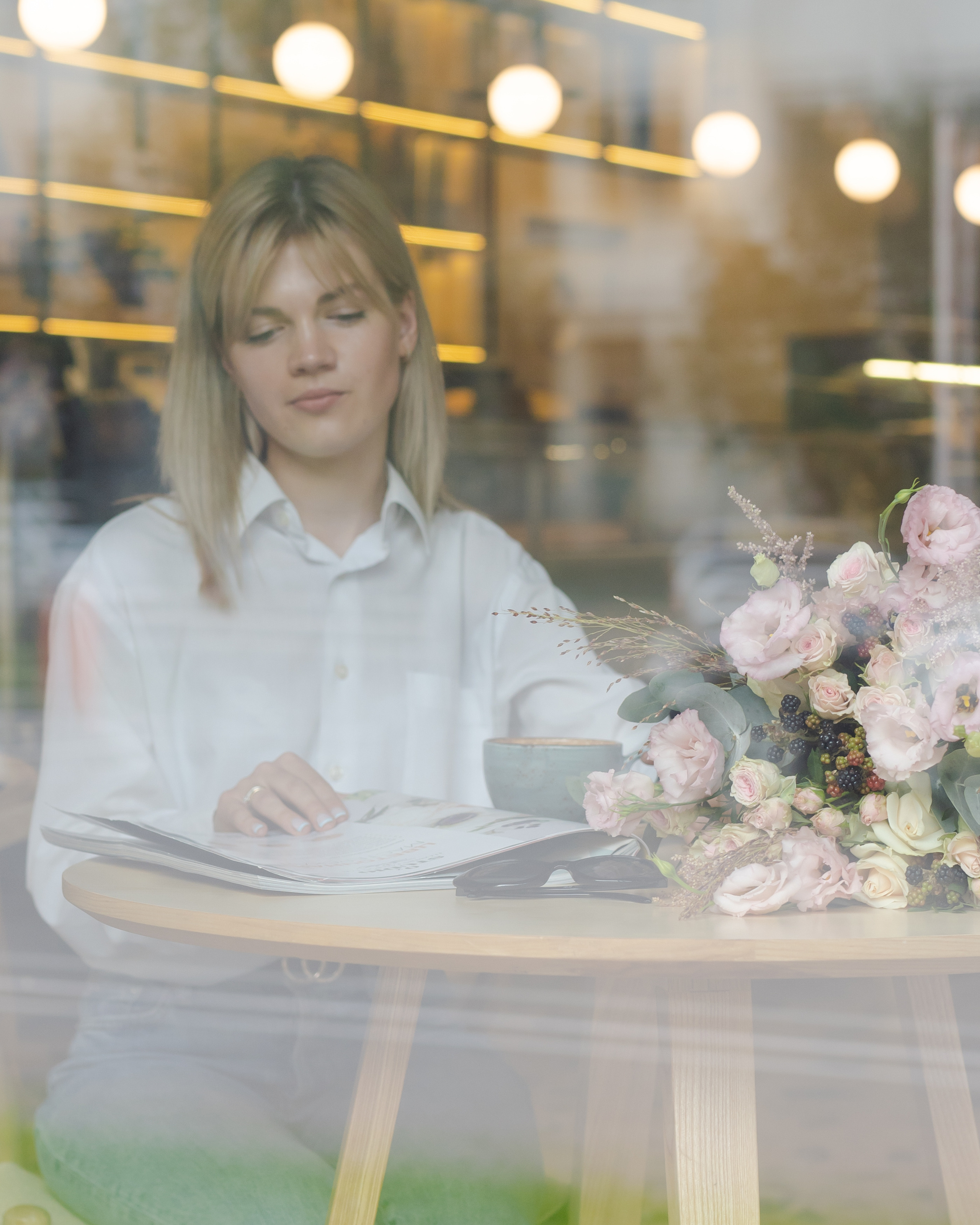 Photography for a flower boutique. Portrait and wedding photographer in New York