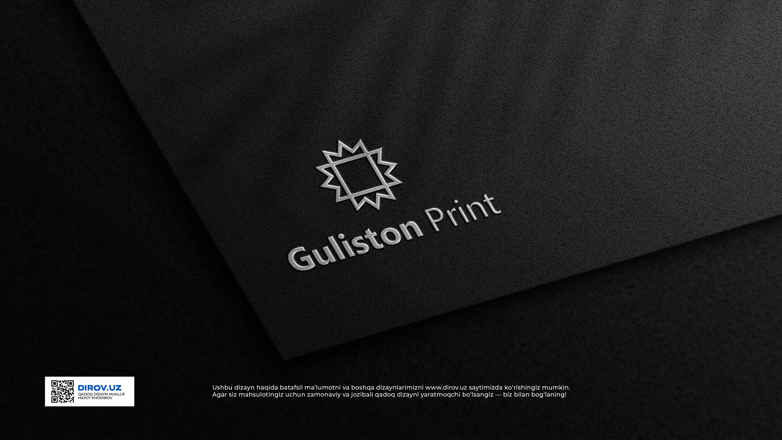 Guliston Print  — Logotip. Dirov — Hayot Khodirov