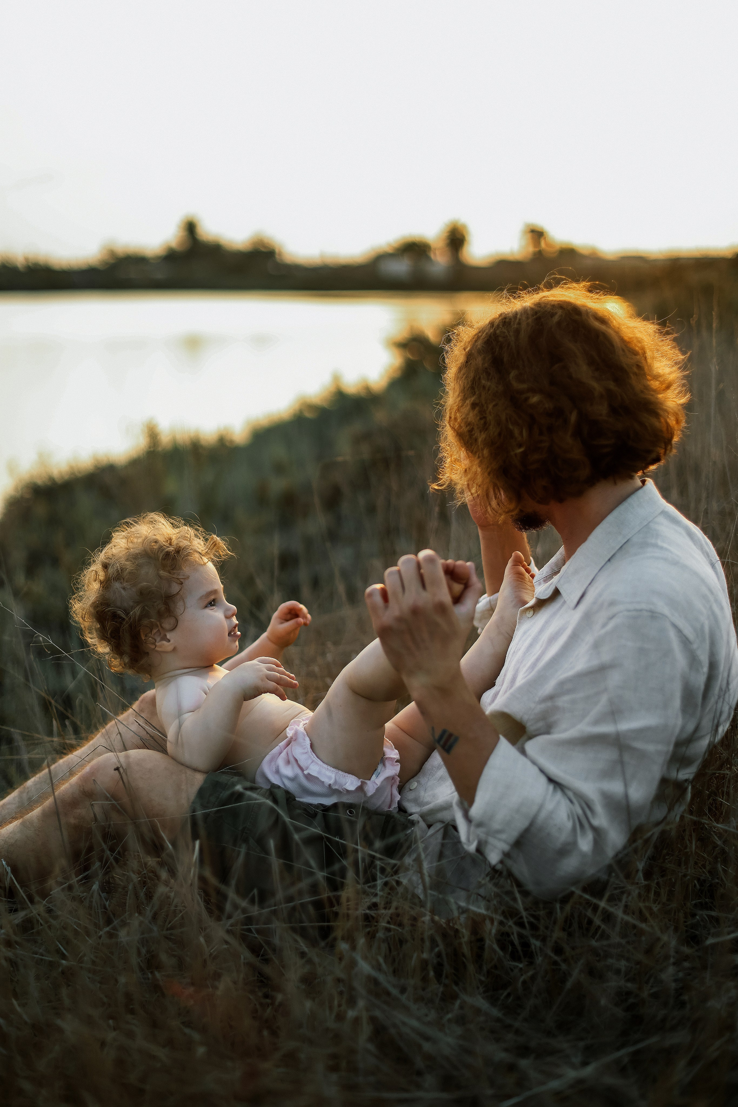 Little curls in Atlit. Family photographer in Israel