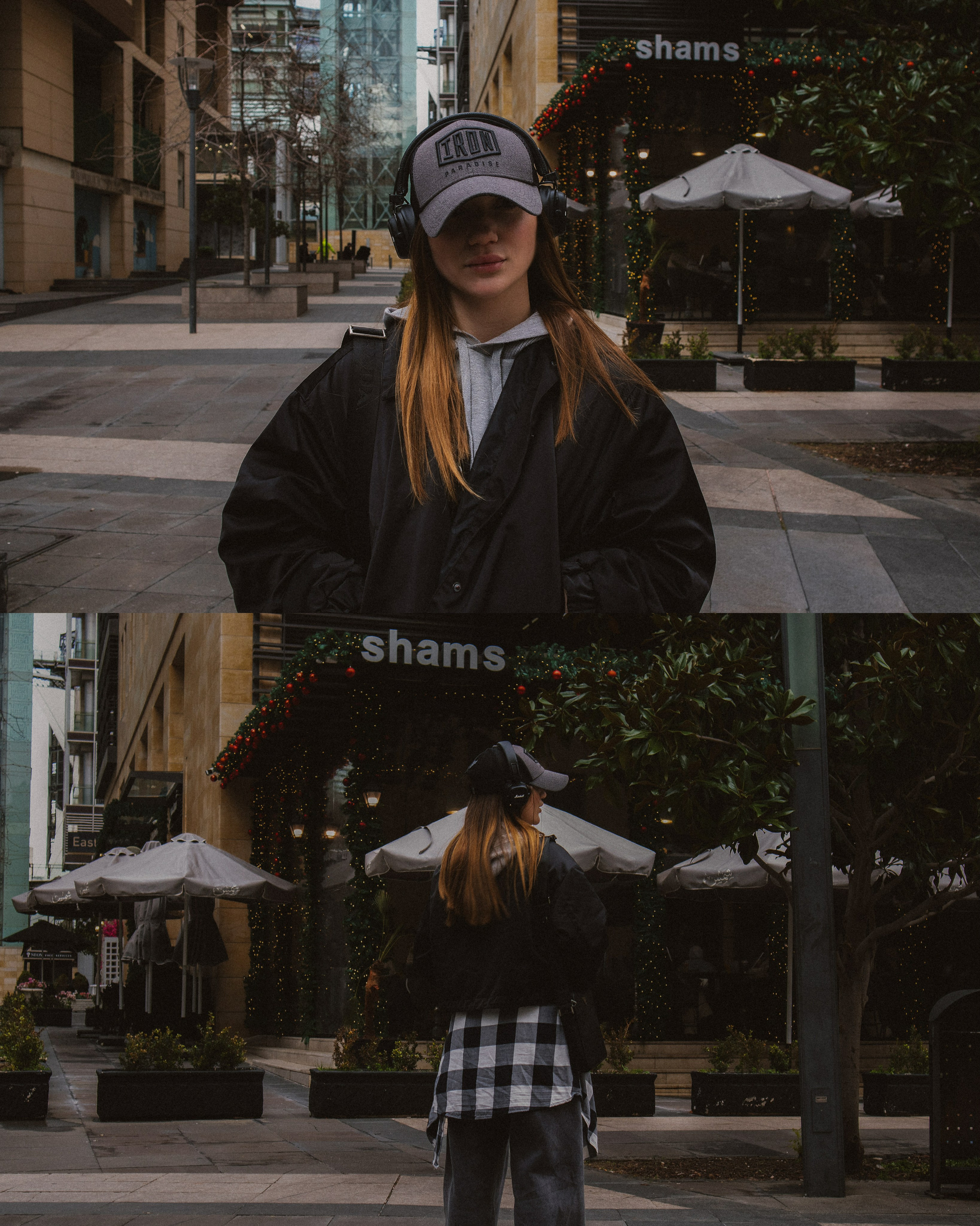 Vika — cold city, rain & music. Veronika Basova — Photographer in Amman, Jordan | Cinematic Visual Storyteller