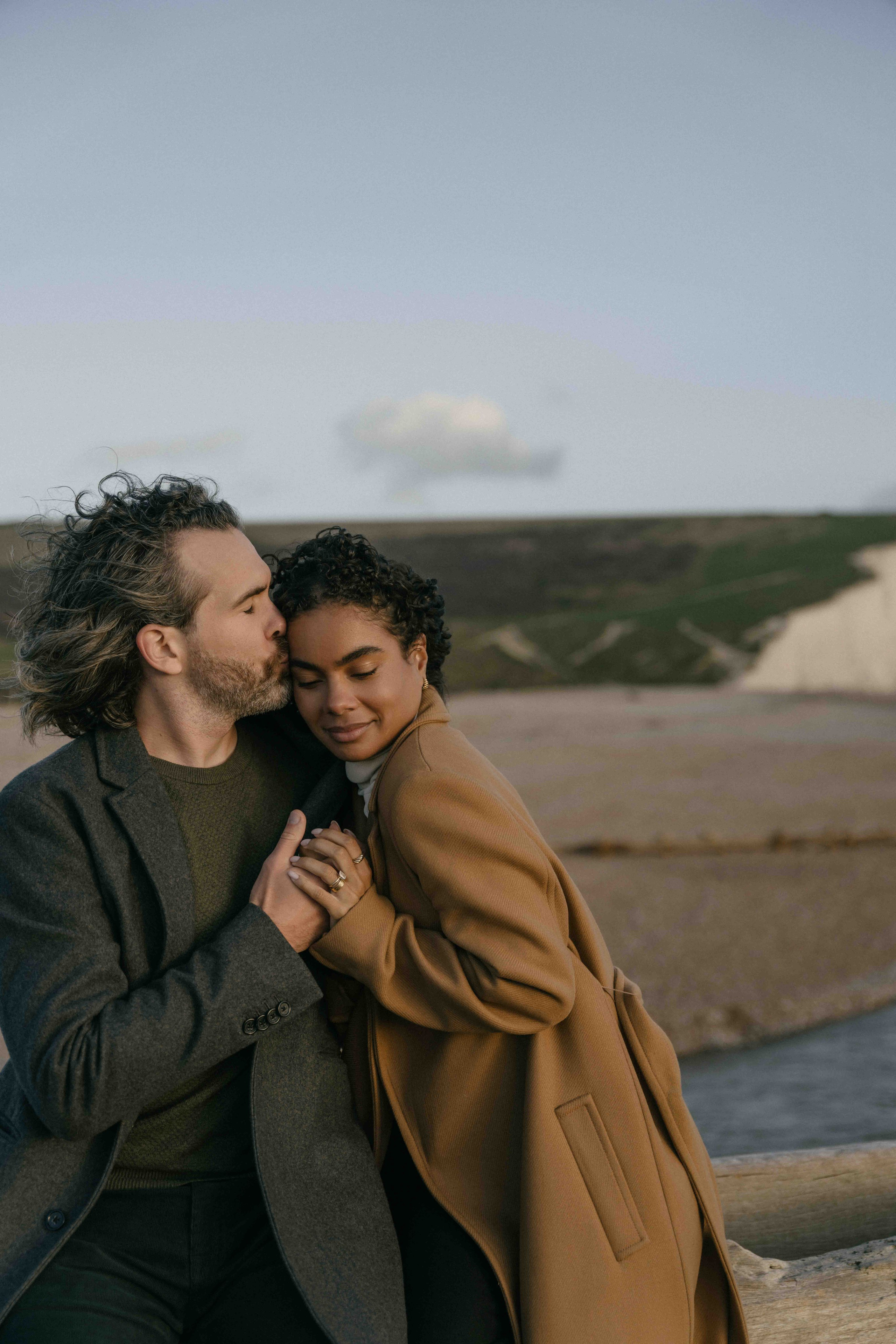 Seven Sisters Engagement Photos | London Photographer | UK Coastal Couple Shoot. London Wedding Photographer | Engagement & Proposal Photography by Natasha Ferreira