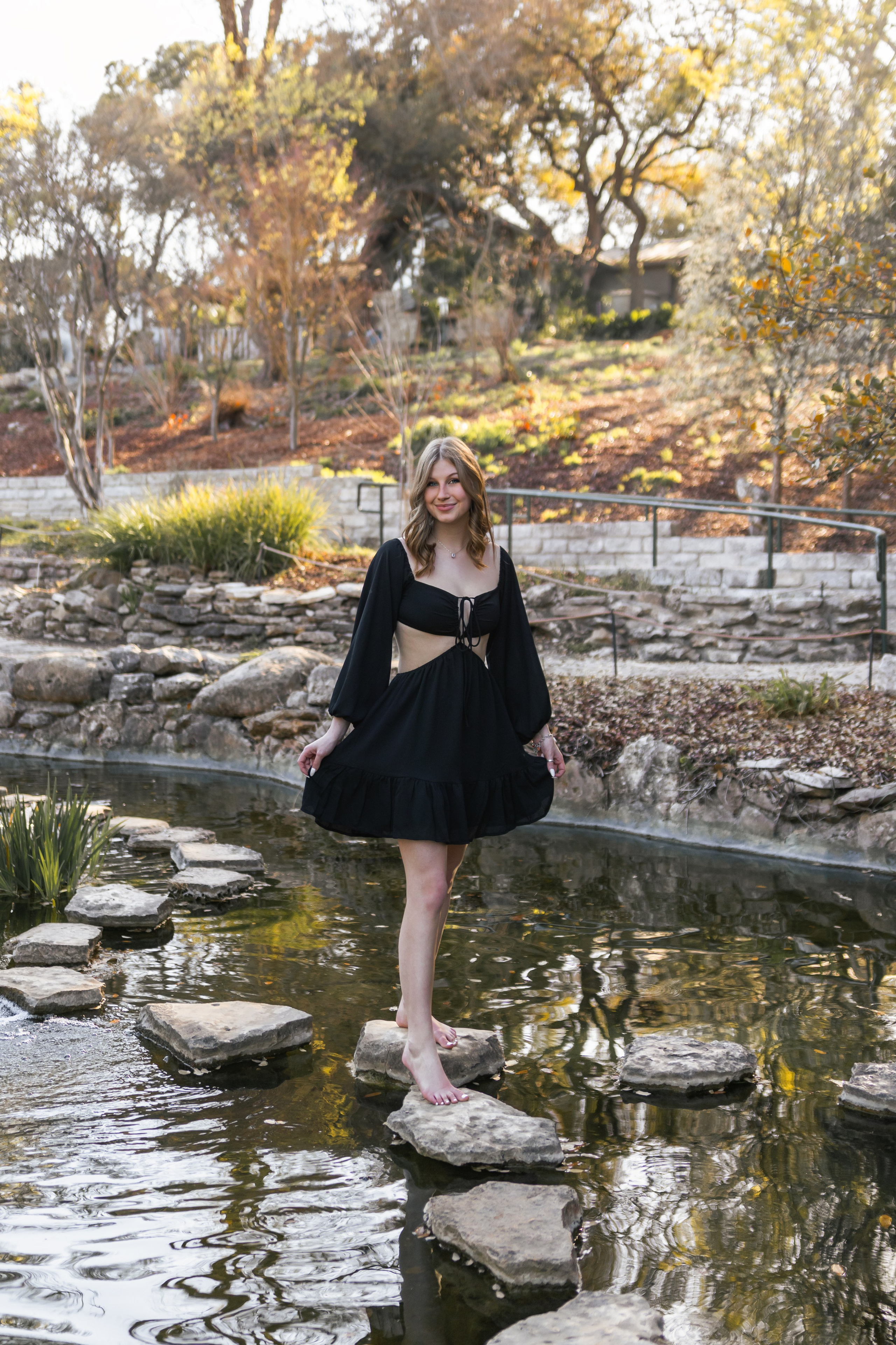 Raleigh’s graduation photoshoot at the Zilker Botanical Gardens