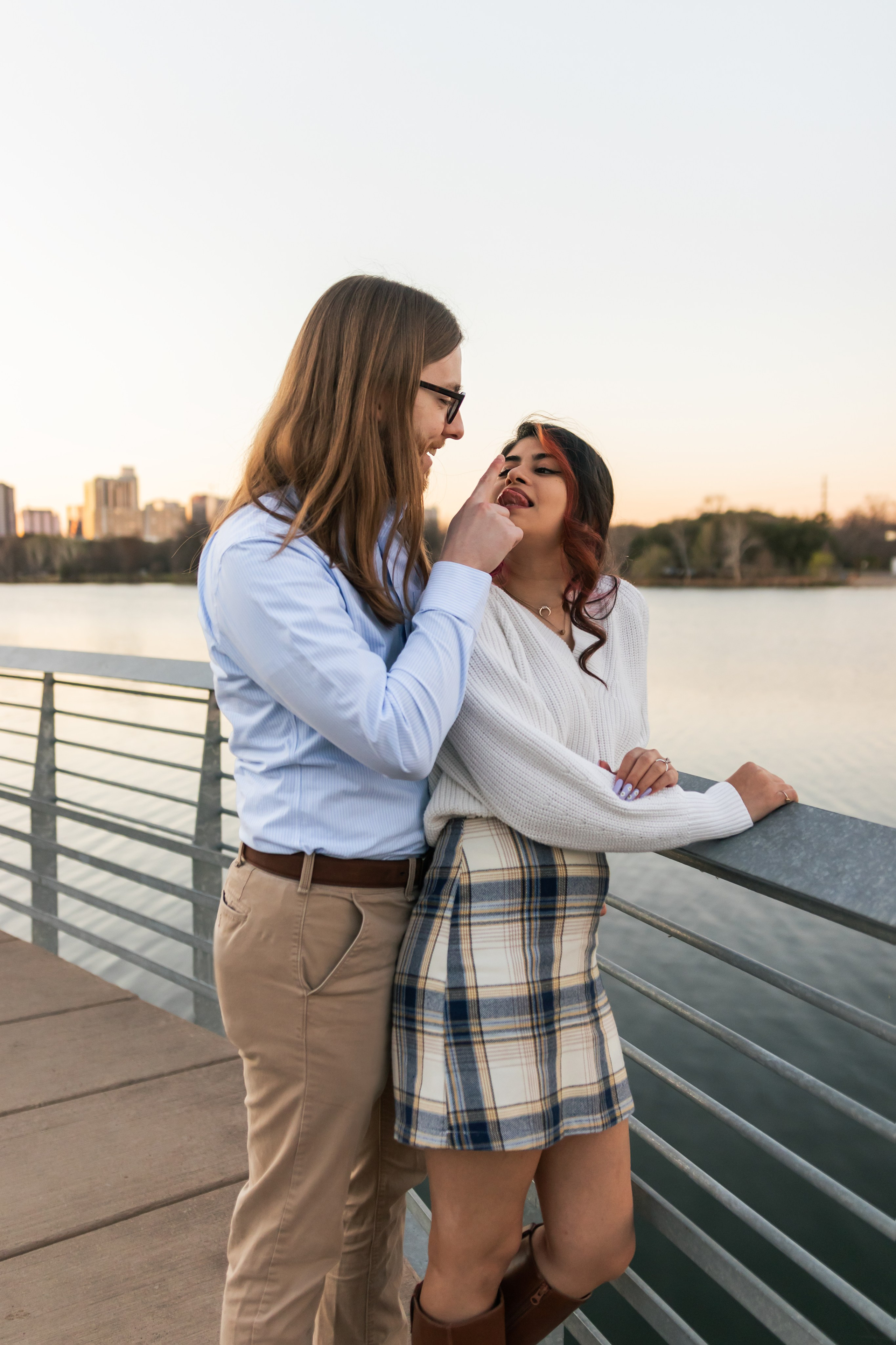 Riley and Maria’s engagement photoshoot at Red Bud Isle