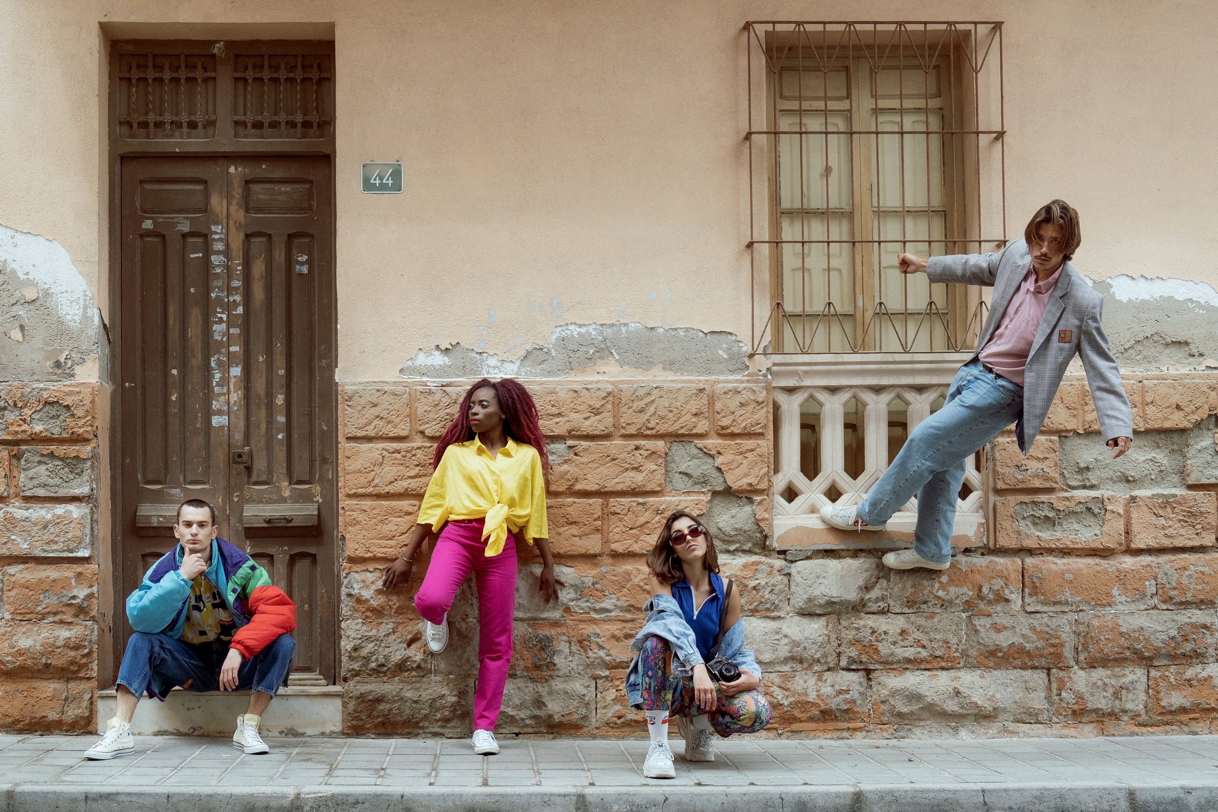 Photoshoot for a vintage clothing store in Spain