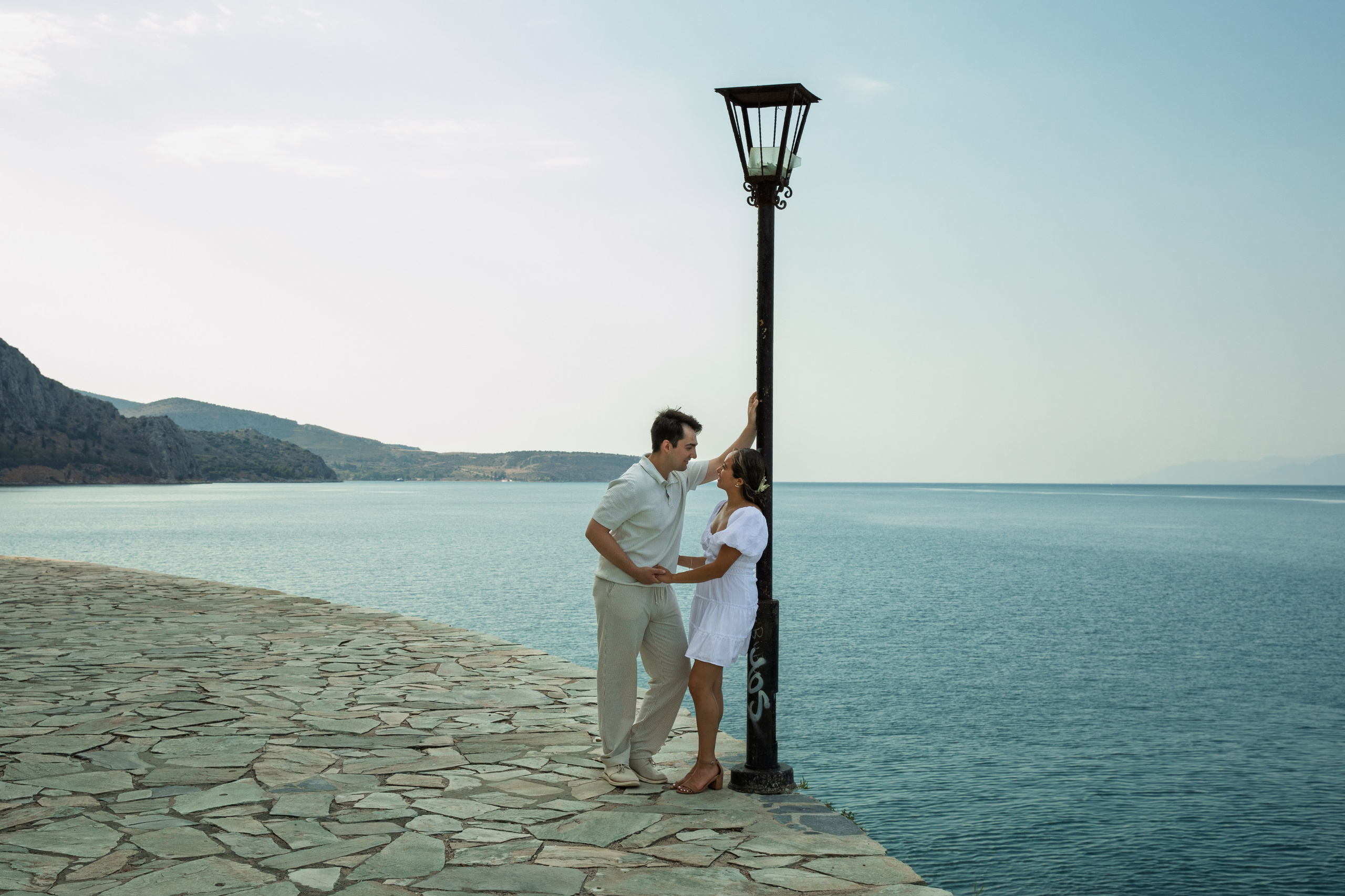 Ariana & Richard (USA). Photographer Anya Khasapi. Nafplio, Greece
