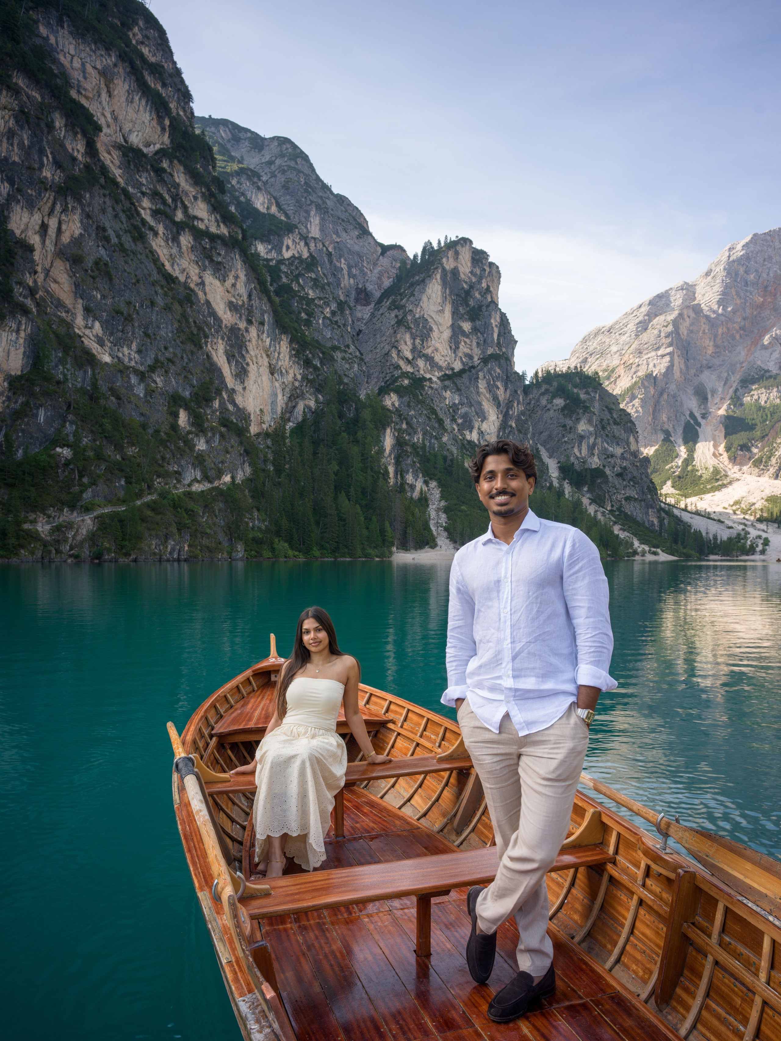 Proposal, Lake Braies, the Dolomites